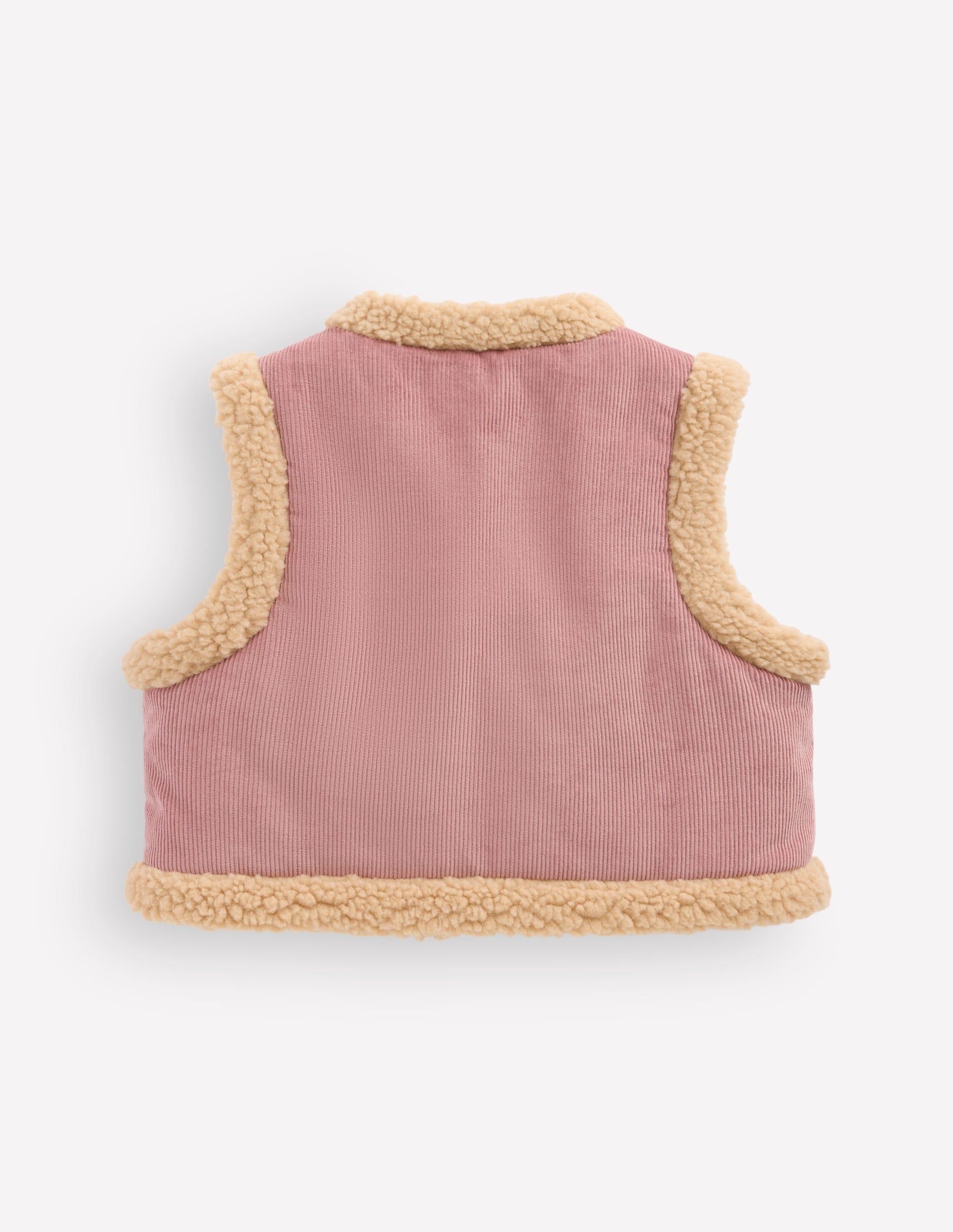 Teddyfellweste-Rosa Blumenmuster Stickerei - Image 3