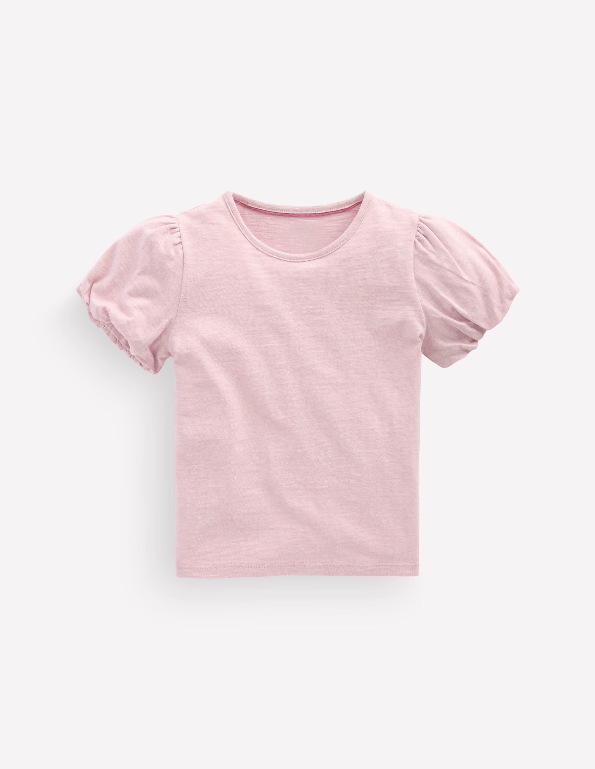 Jerseyoberteil mit Puffärmeln-Rosa Heide - Image 1