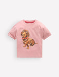 T-Shirt mit Druck-ZEPHIRROSA DACKEL