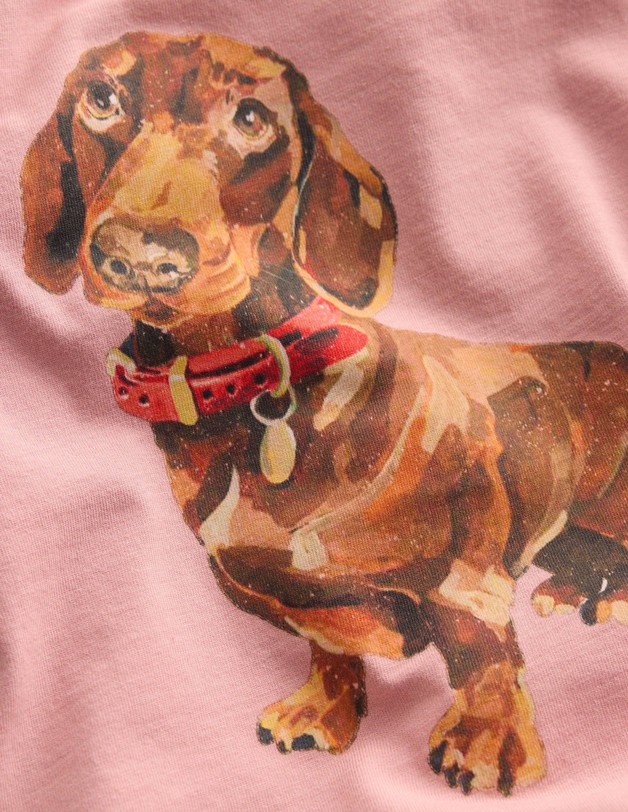 T-Shirt mit Druck-ZEPHIRROSA DACKEL - Image 3