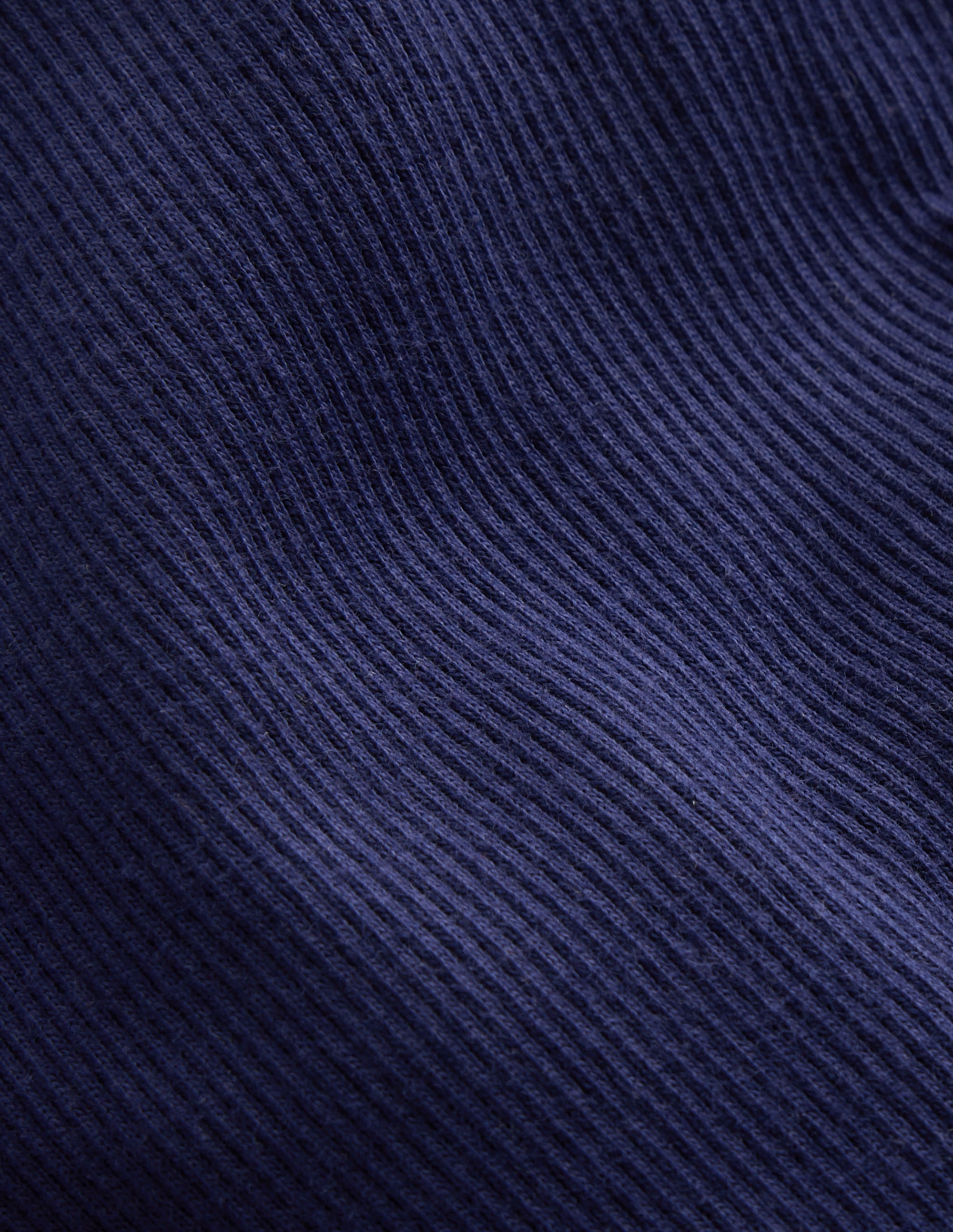 Geripptes Langarmshirt-Schuluniform-Marineblau - Image 3