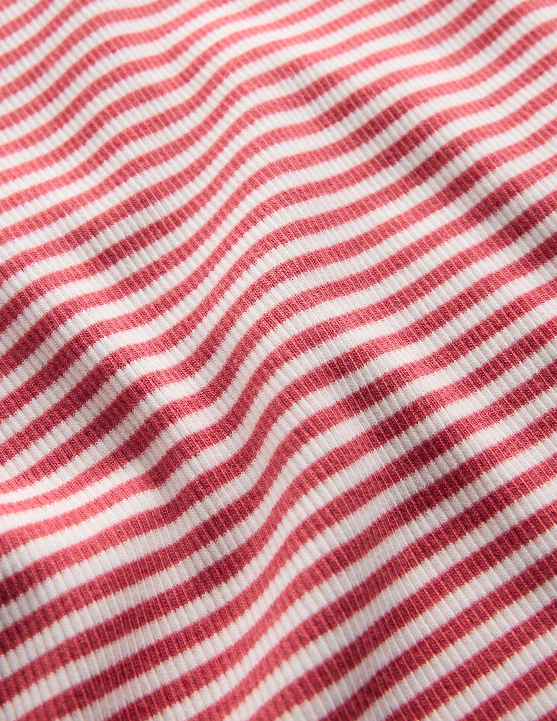 Geripptes Langarmshirt-Rosa/Sanftes Naturweiß Streifen-3
