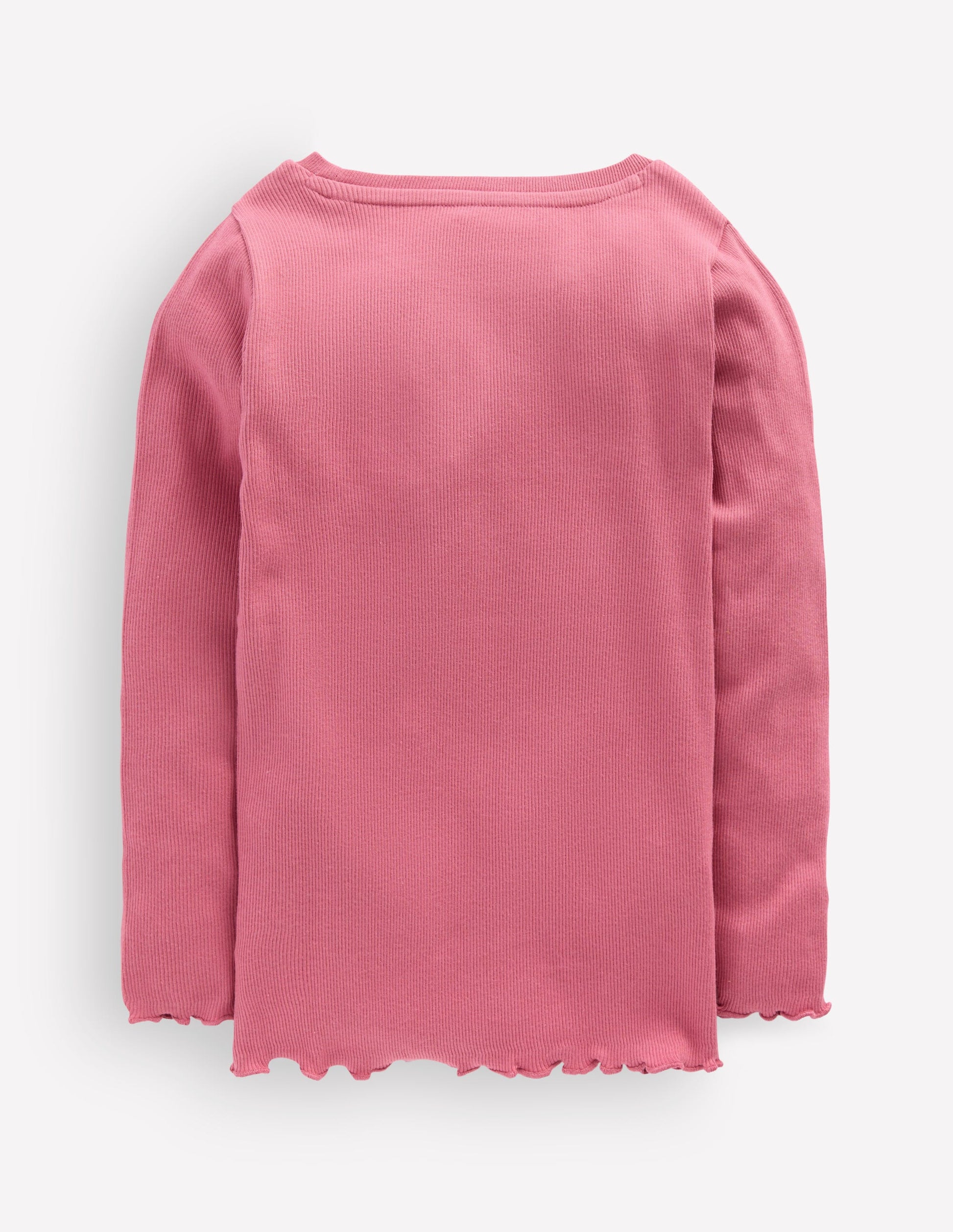 Geripptes Langarmshirt-Rosa Heide-2