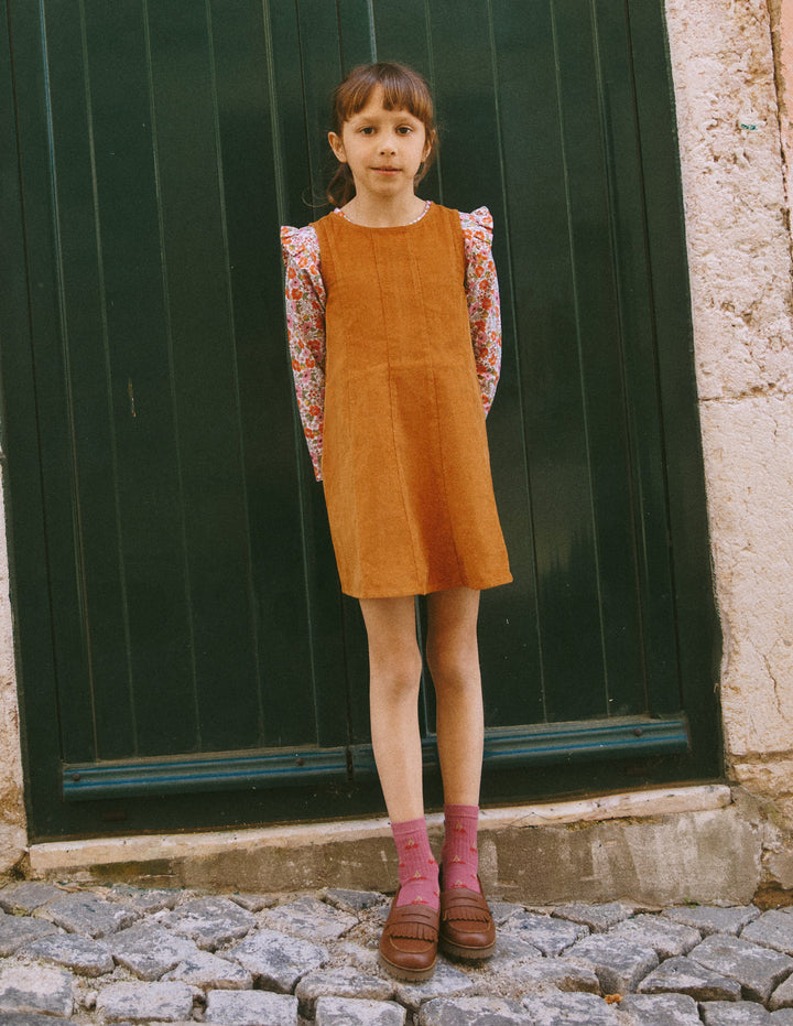 Willa Schürzenkleid-Schokoladenbraun
