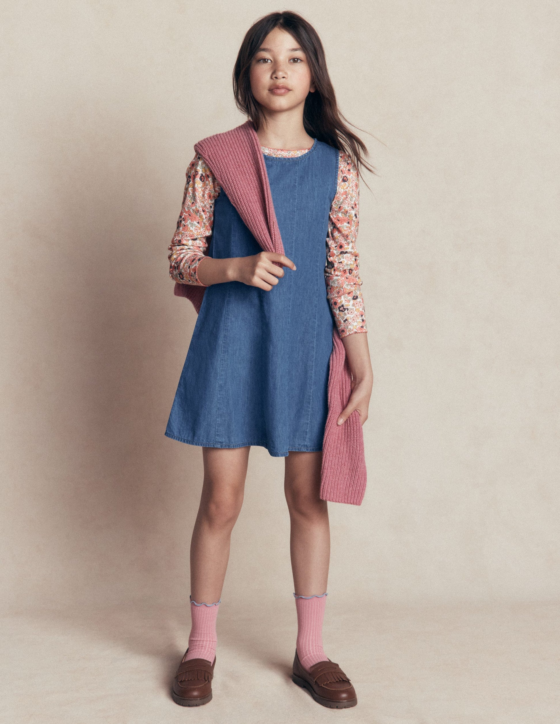 Willa Schürzenkleid-Mittlere Waschung-1