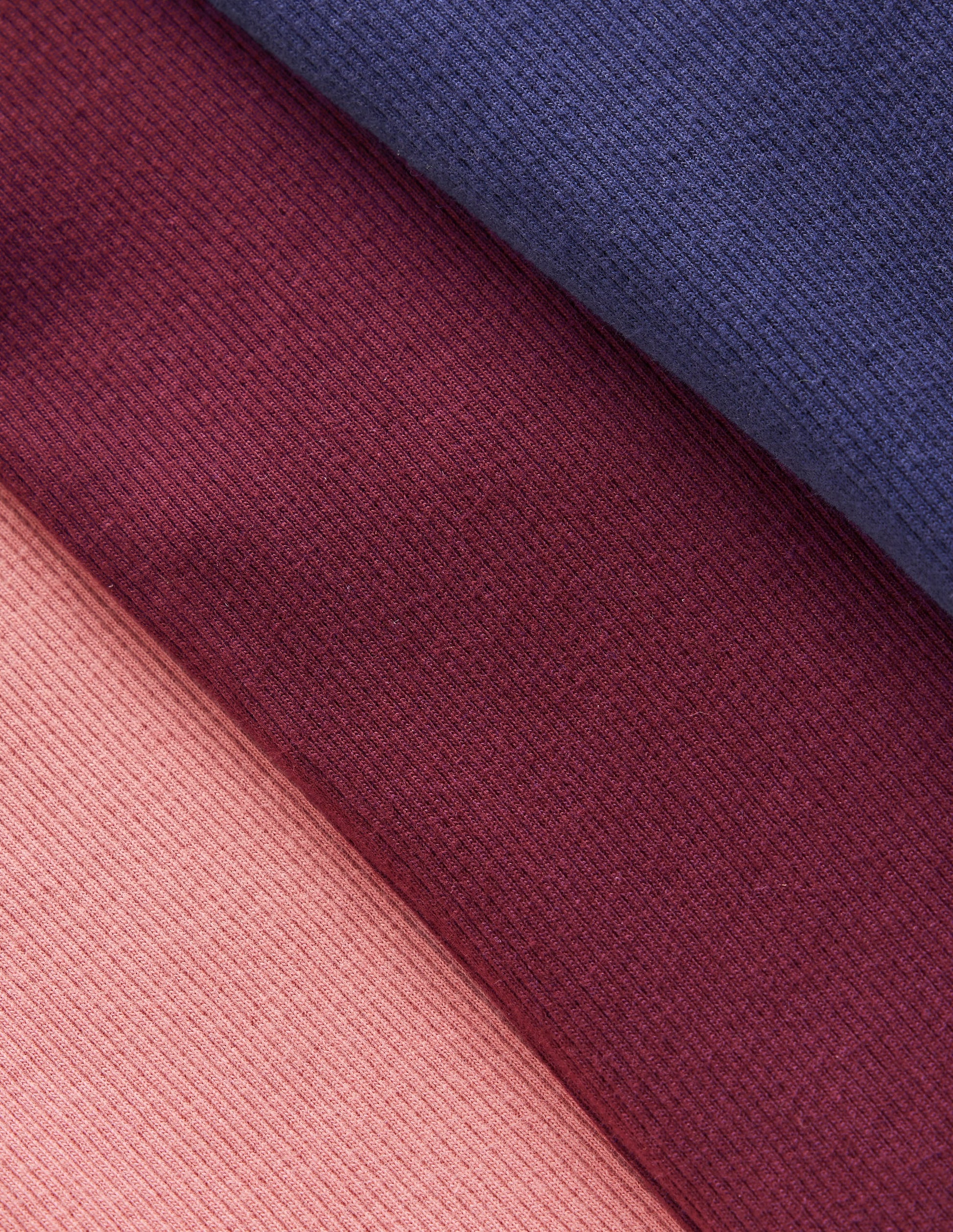 3 leggings côtelés évasés-Multi-3