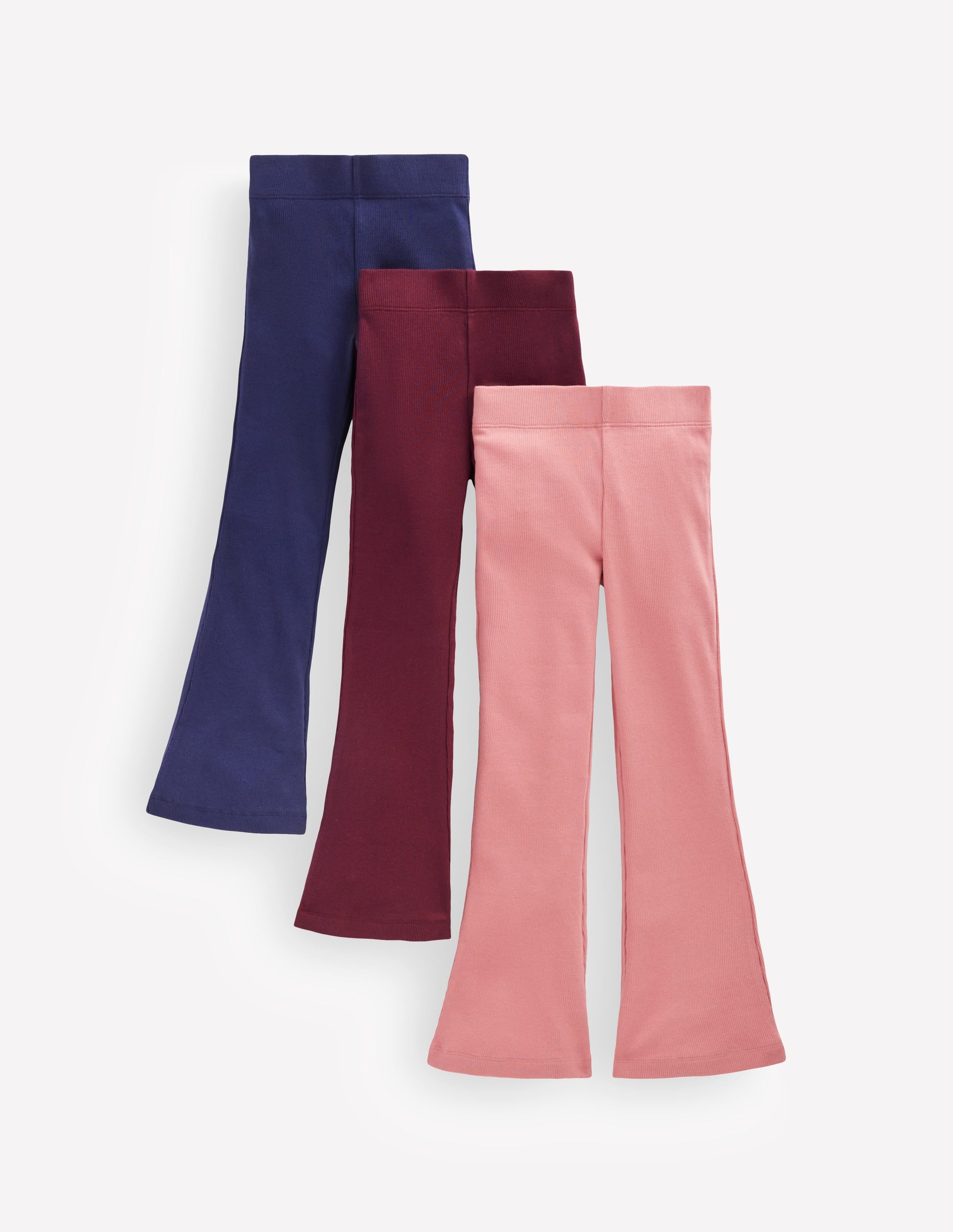 3 leggings côtelés évasés-Multi - Image 1