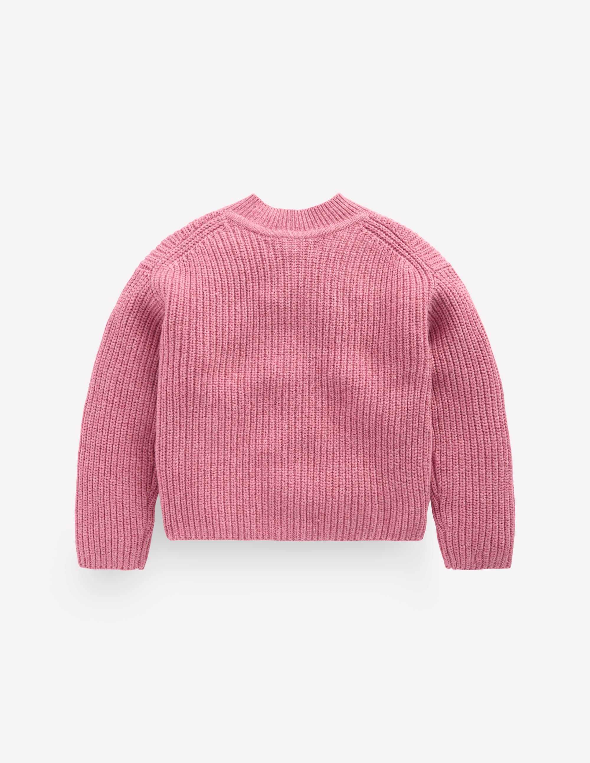 Grobstrickjacke für den Alltag-Rosa Heidekraut Meliert - Image 3