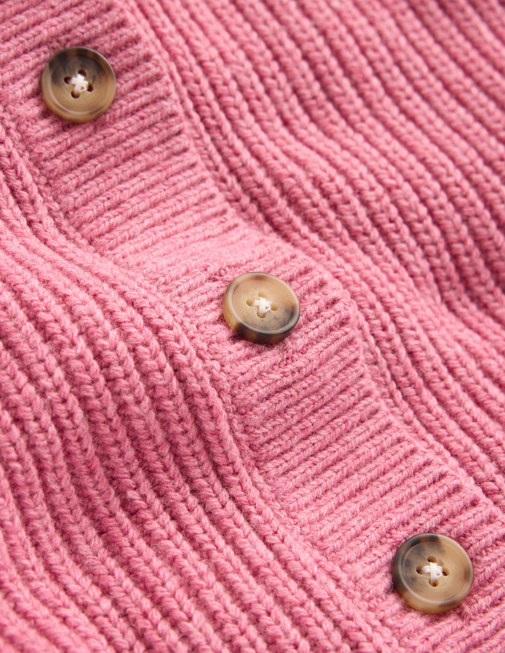Grobstrickjacke für den Alltag-Rosa Heidekraut Meliert-4
