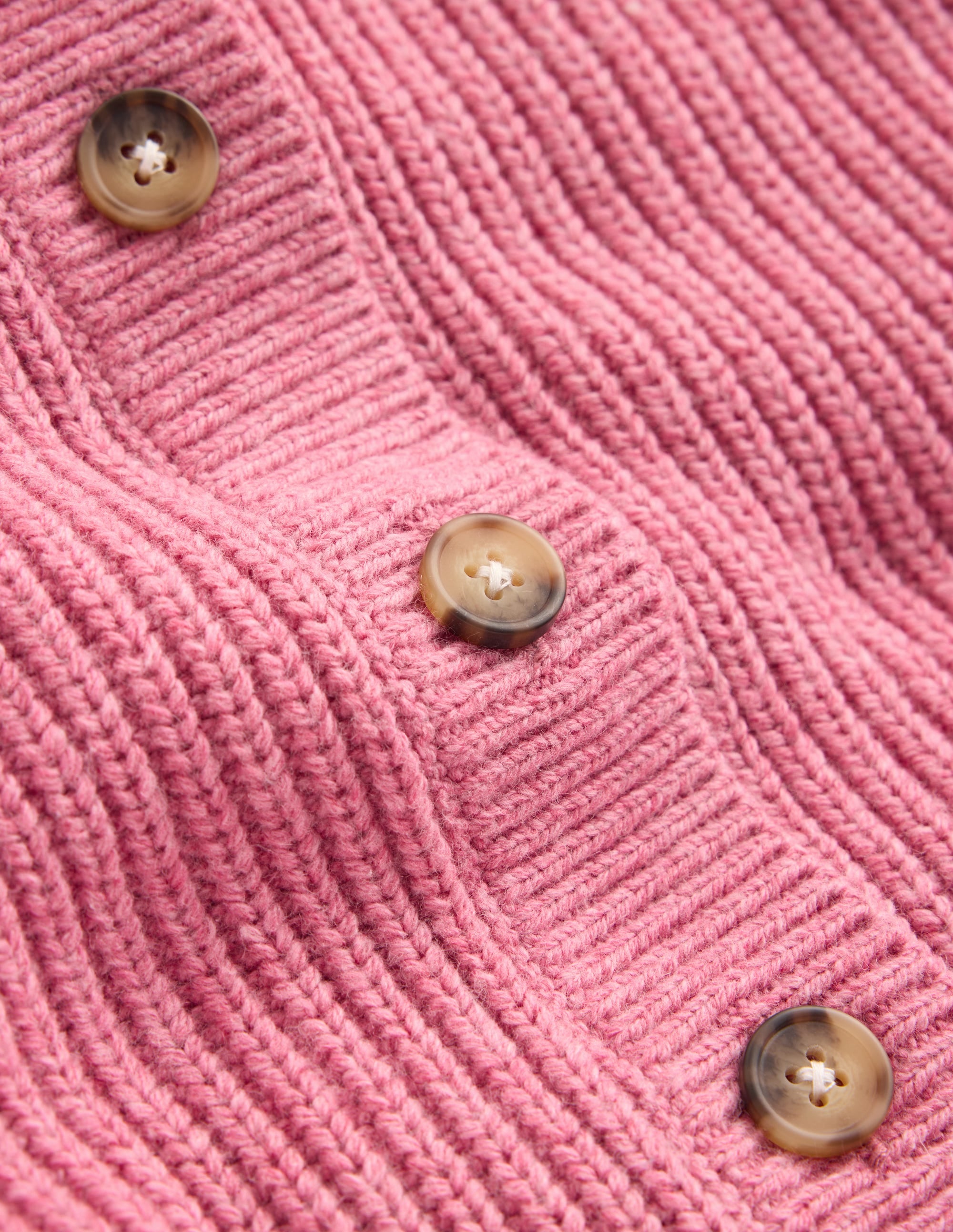 Grobstrickjacke für den Alltag-Rosa Heidekraut Meliert - Image 4