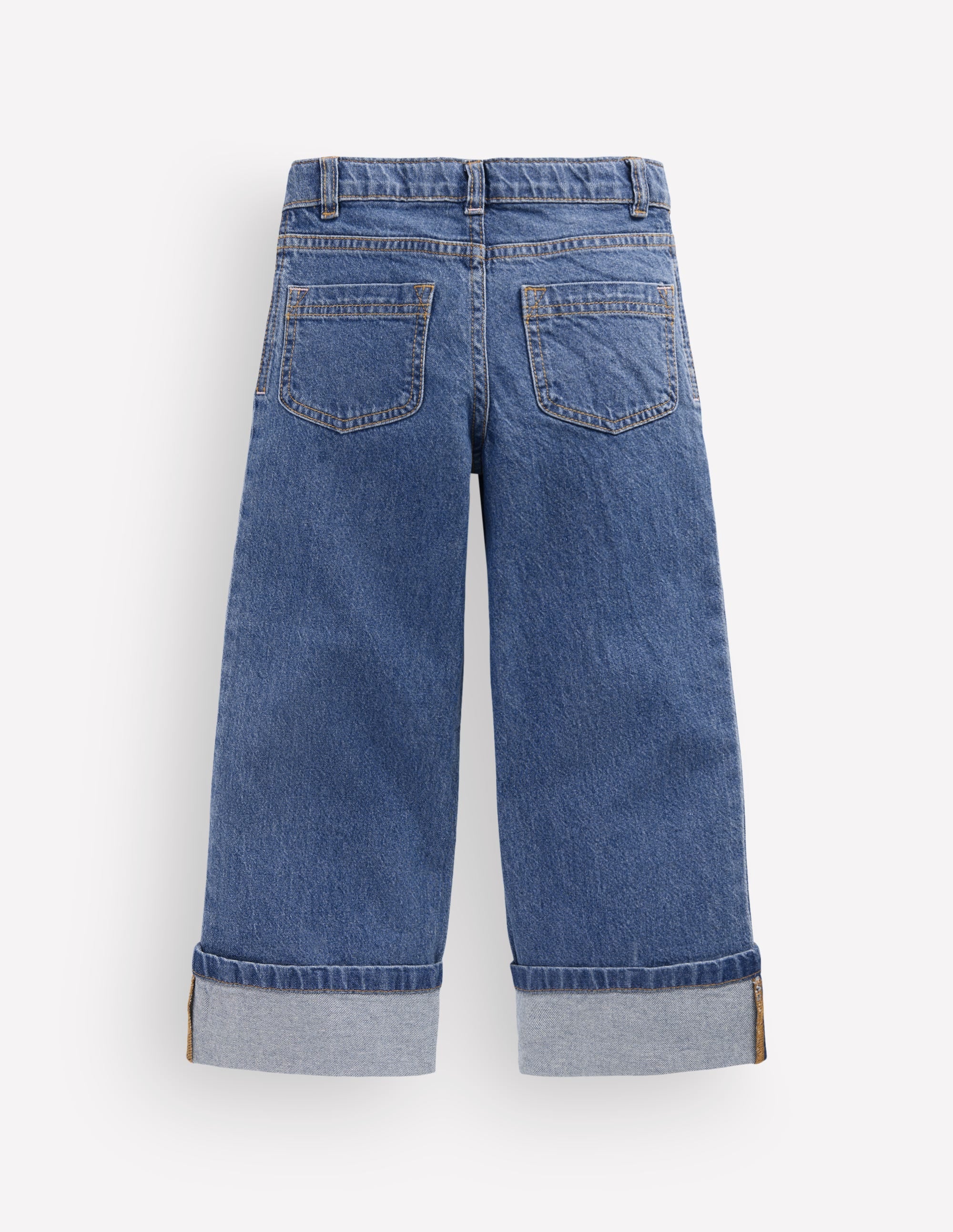 Jeans mit geradem Bein und Umschlag-Medium Vintage - Image 2