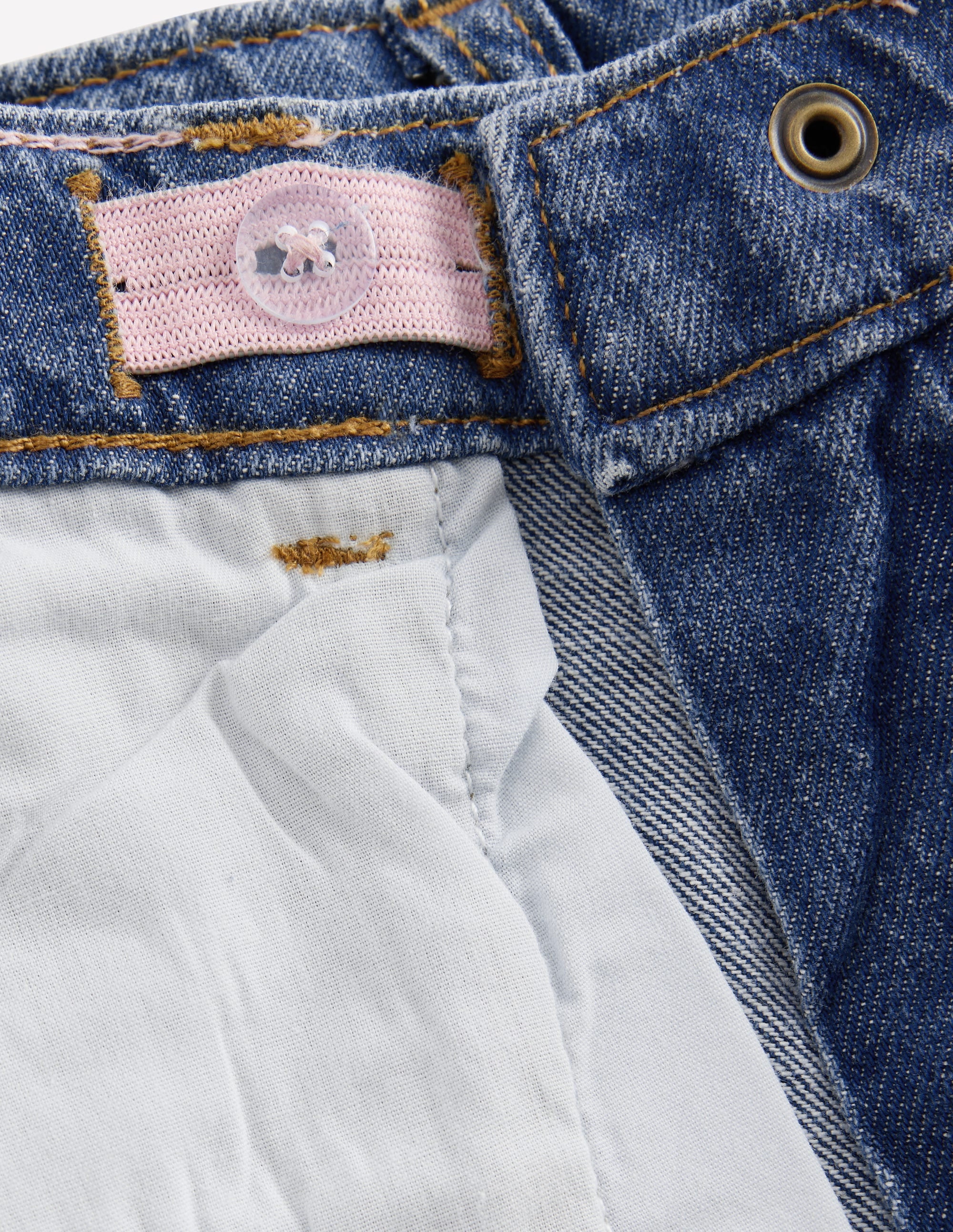 Jeans mit geradem Bein und Umschlag-Medium Vintage - Image 4