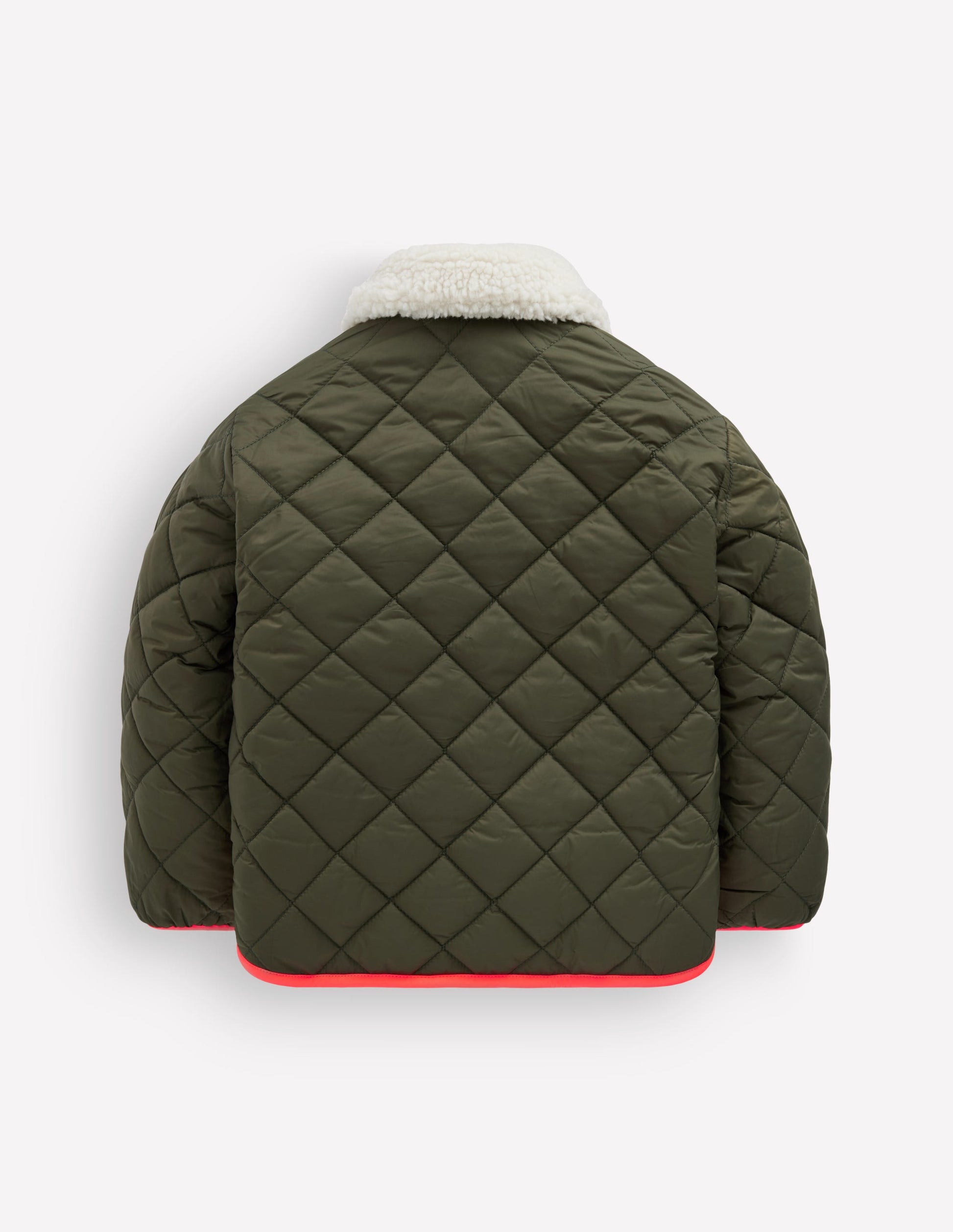 Wendbare Steppjacke mit Teddyfell-Falkengrün-6