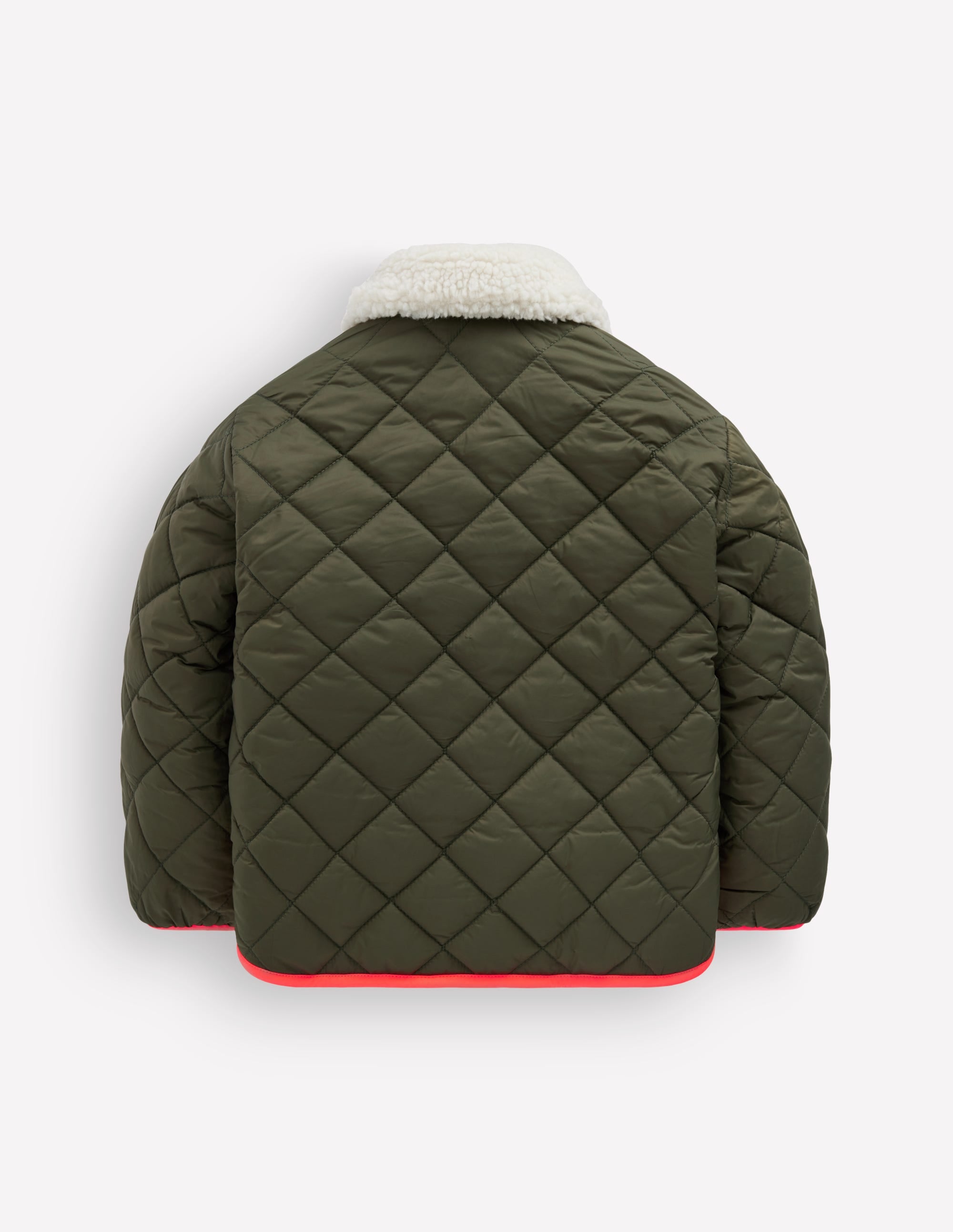 Wendbare Steppjacke mit Teddyfell-Falkengrün - Image 6