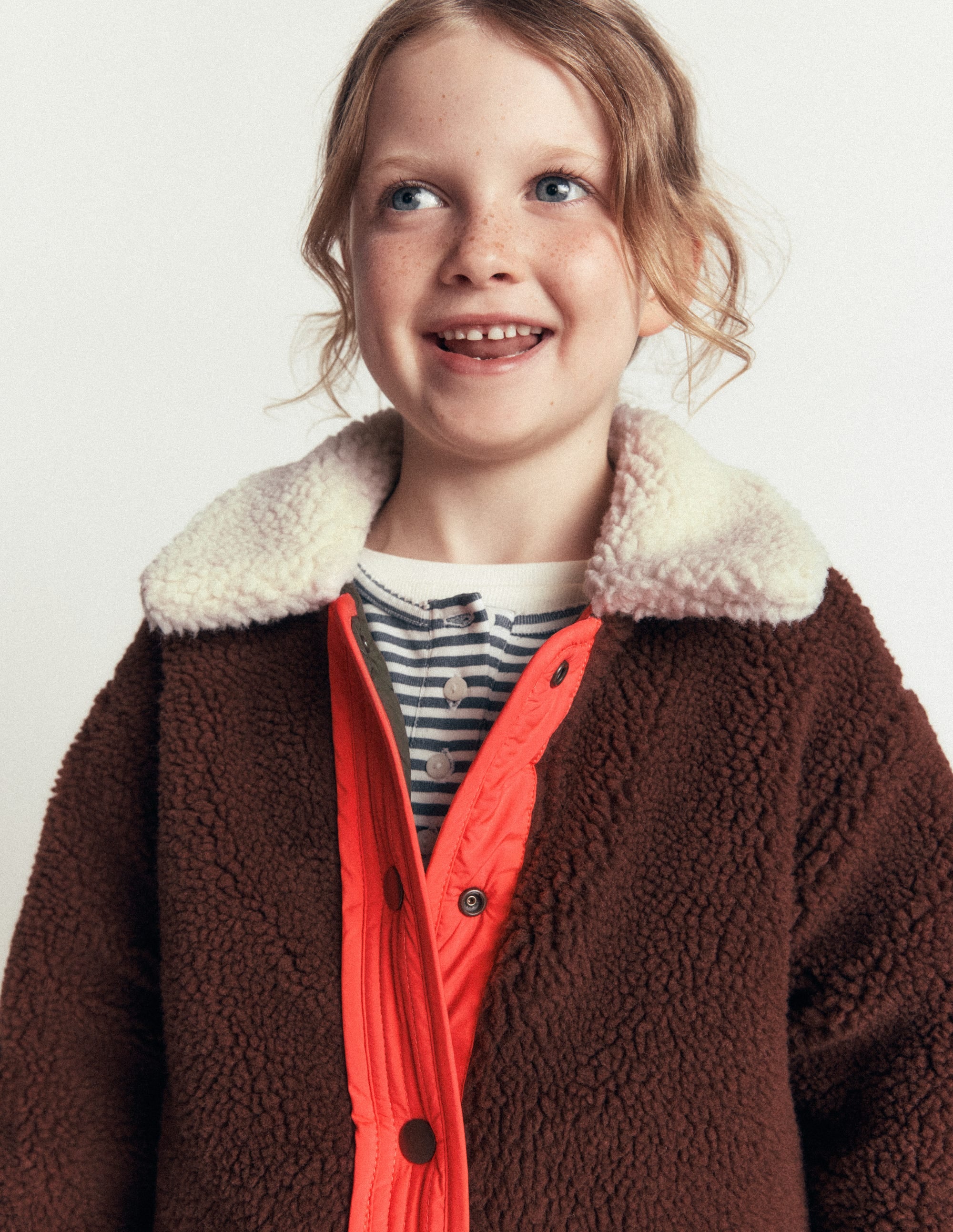 Wendbare Steppjacke mit Teddyfell-Falkengrün - Image 3