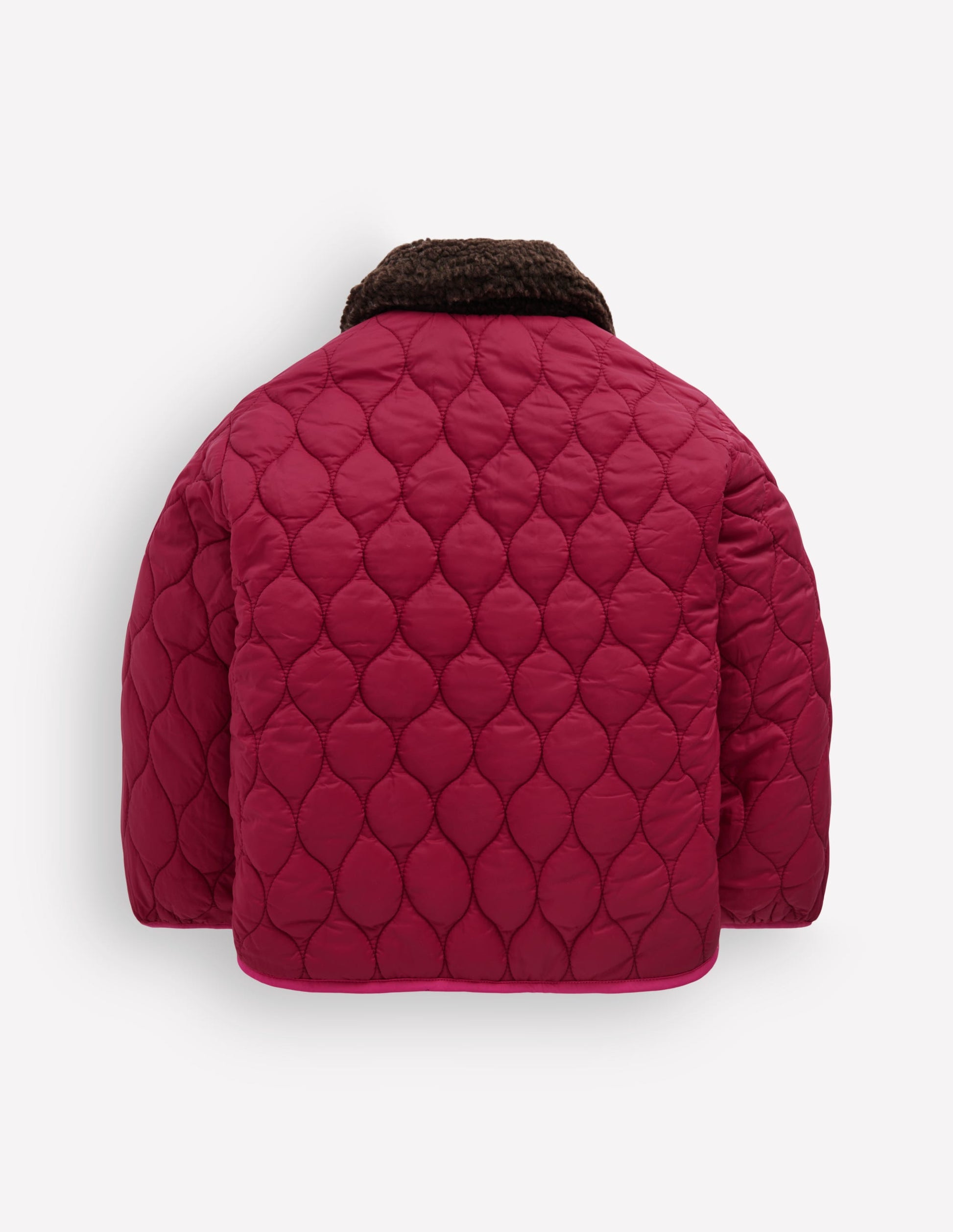 Wendbare Steppjacke mit Teddyfell-Leopardenmuster Bunt-6