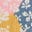 Celia Kleid mit Flügelärmeln-Blumenmuster Patchwork