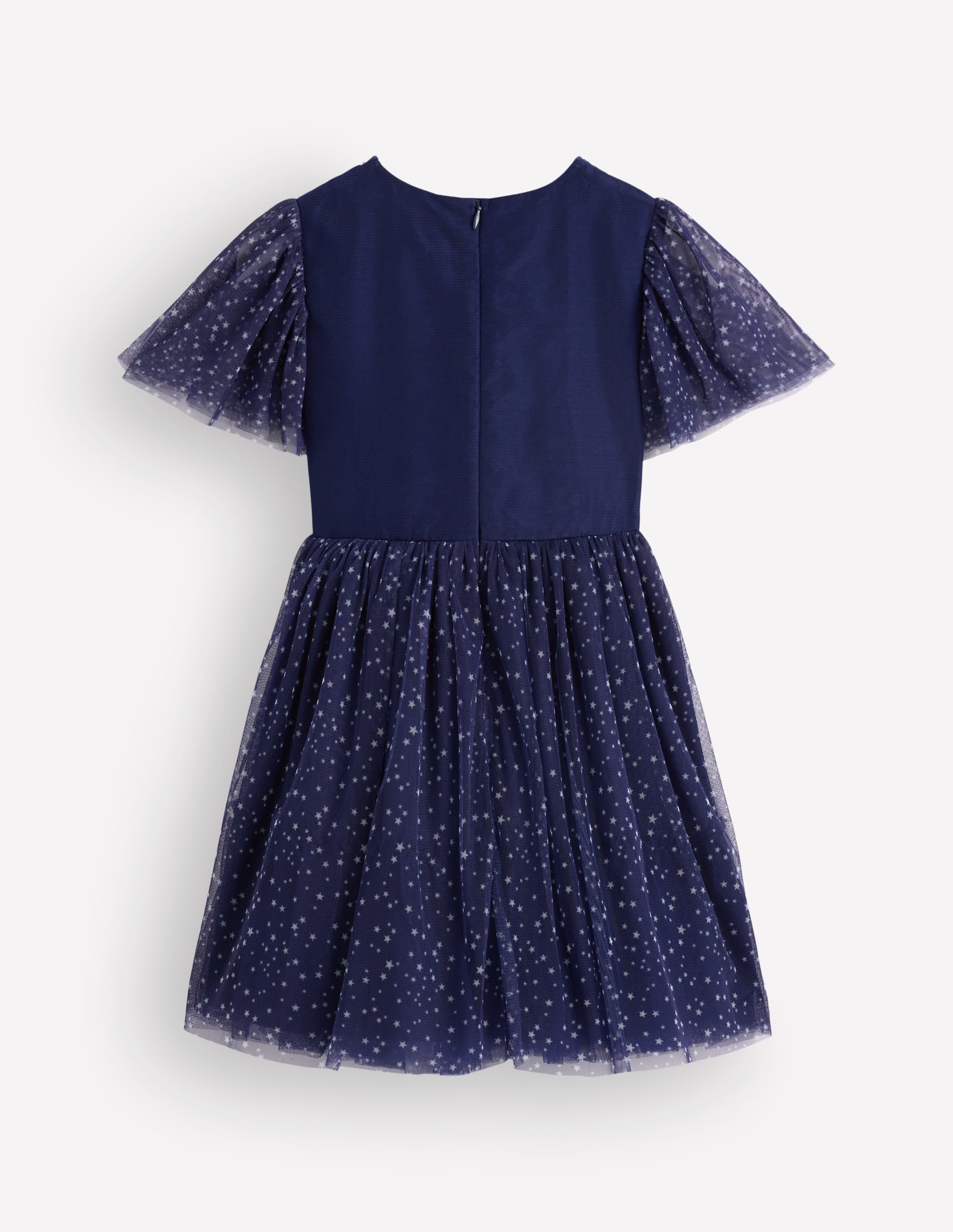 Tüllkleid mit Applikationen-Schuluniform-Marineblau Spinnennetz - Image 5