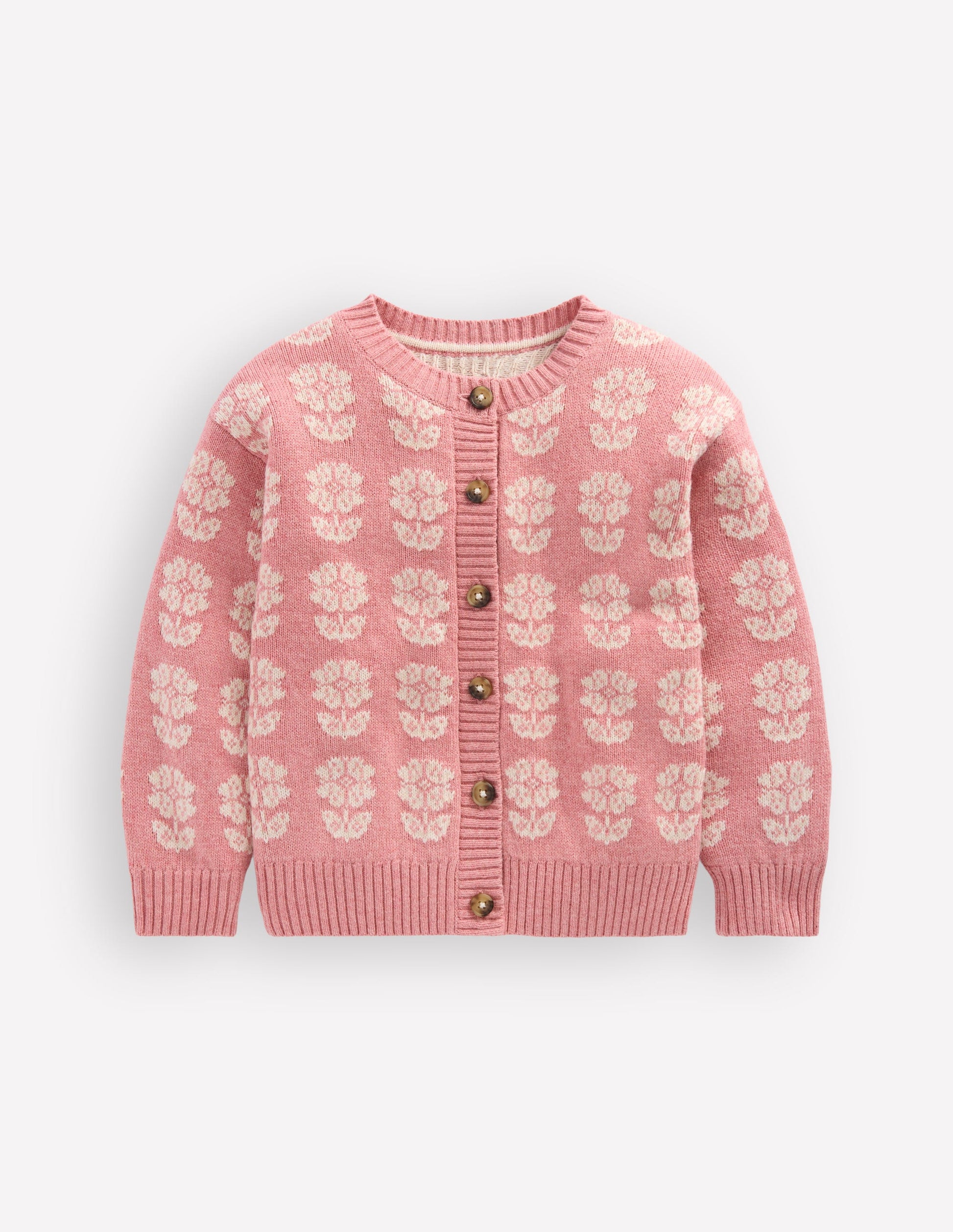 Lustige Strickjacke-Kirschblütenrosa Meliert-2
