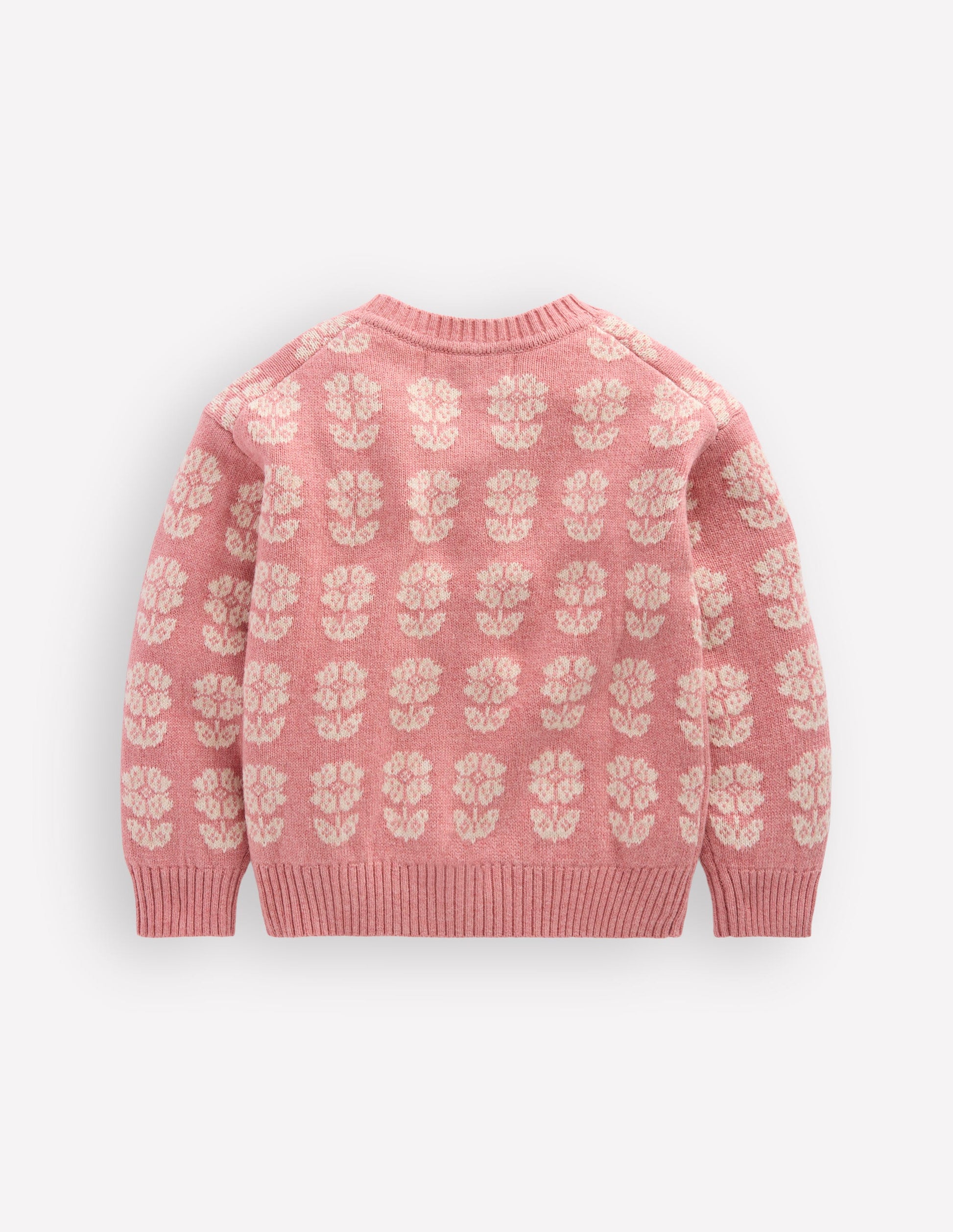 Lustige Strickjacke-Kirschblütenrosa Meliert-3