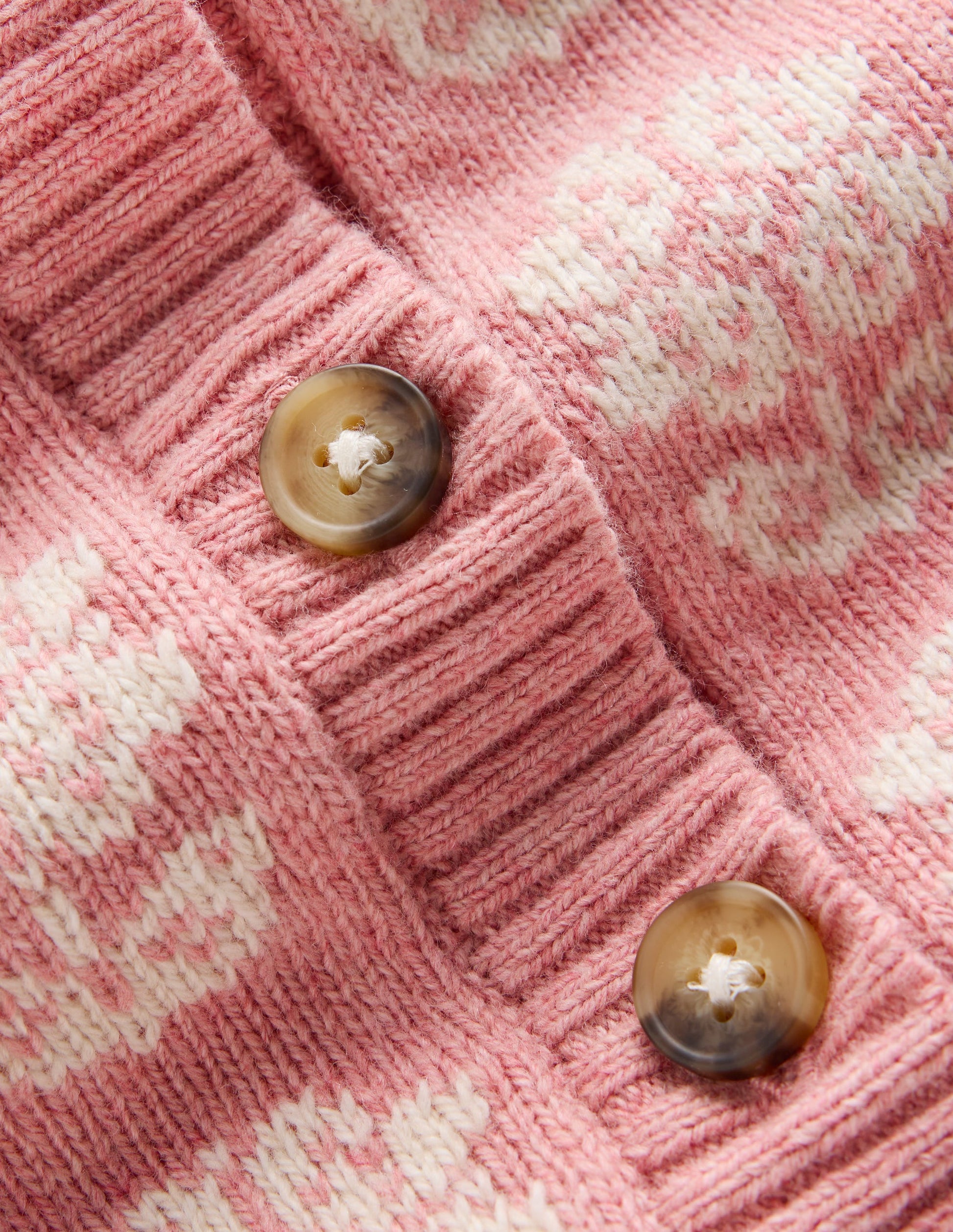 Lustige Strickjacke-Kirschblütenrosa Meliert-4