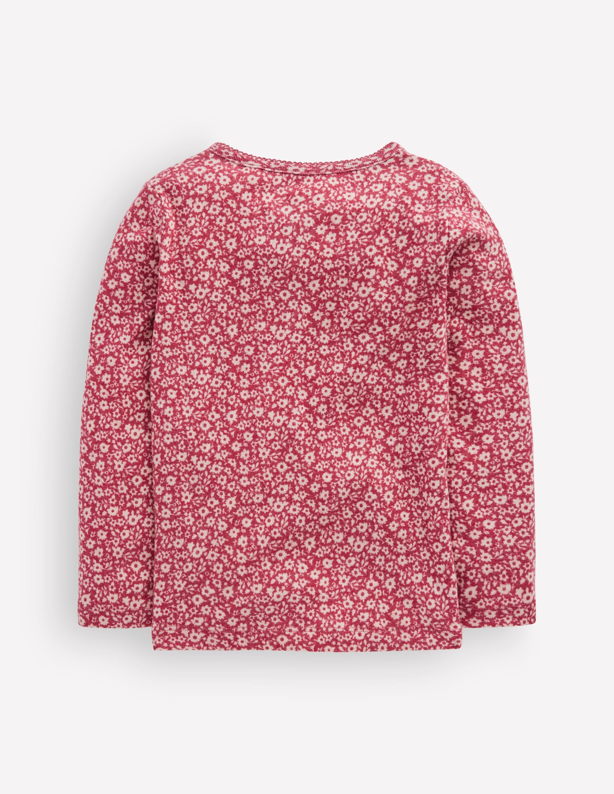 Langärmliges Henley-Shirt-Pink Geblümt - Image 2