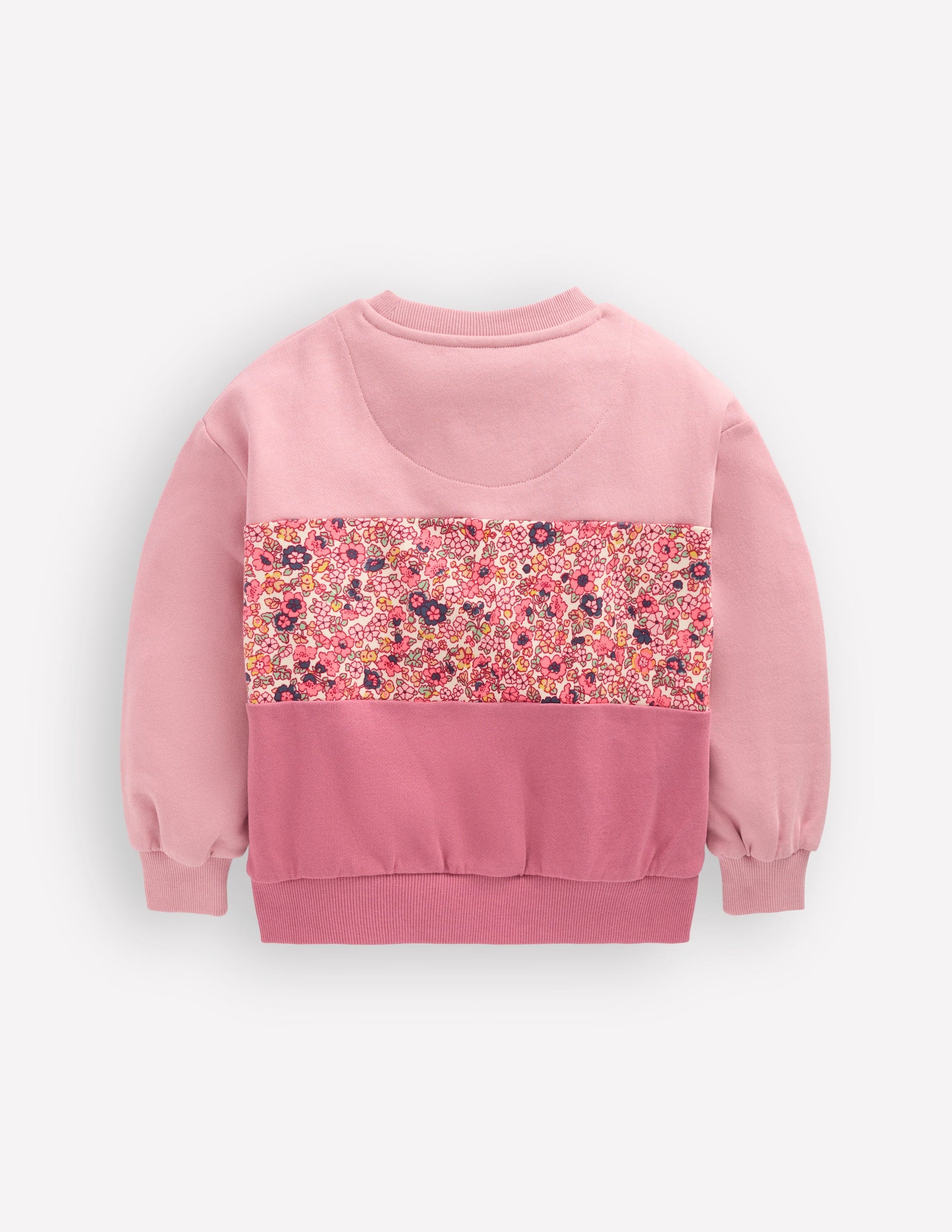 Sweatshirt mit lockerem Einsatz-Kirschblütenrosa, Blumen-2