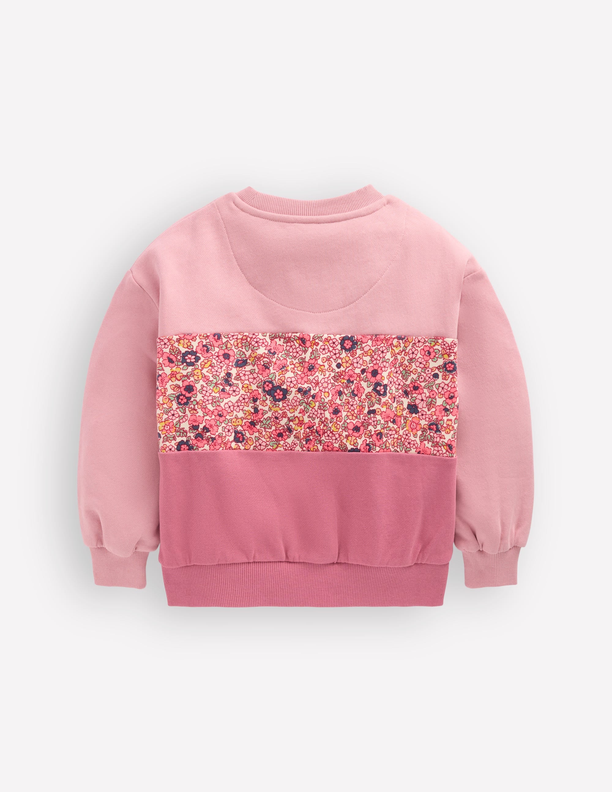 Sweatshirt mit lockerem Einsatz-Kirschblütenrosa, Blumen - Image 2