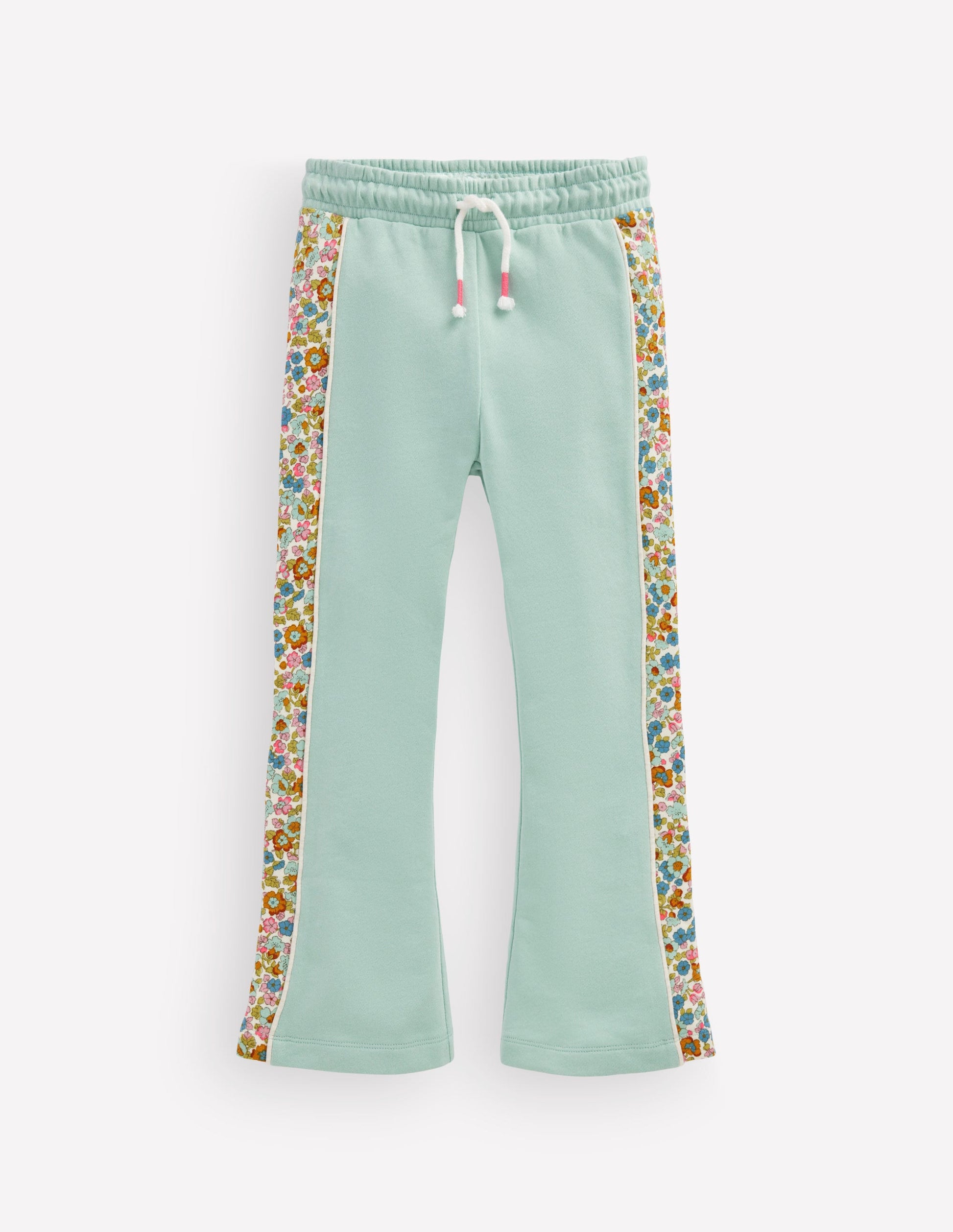 Ausgestellte Jogginghose-Cornish Blau Blumenmuster-1