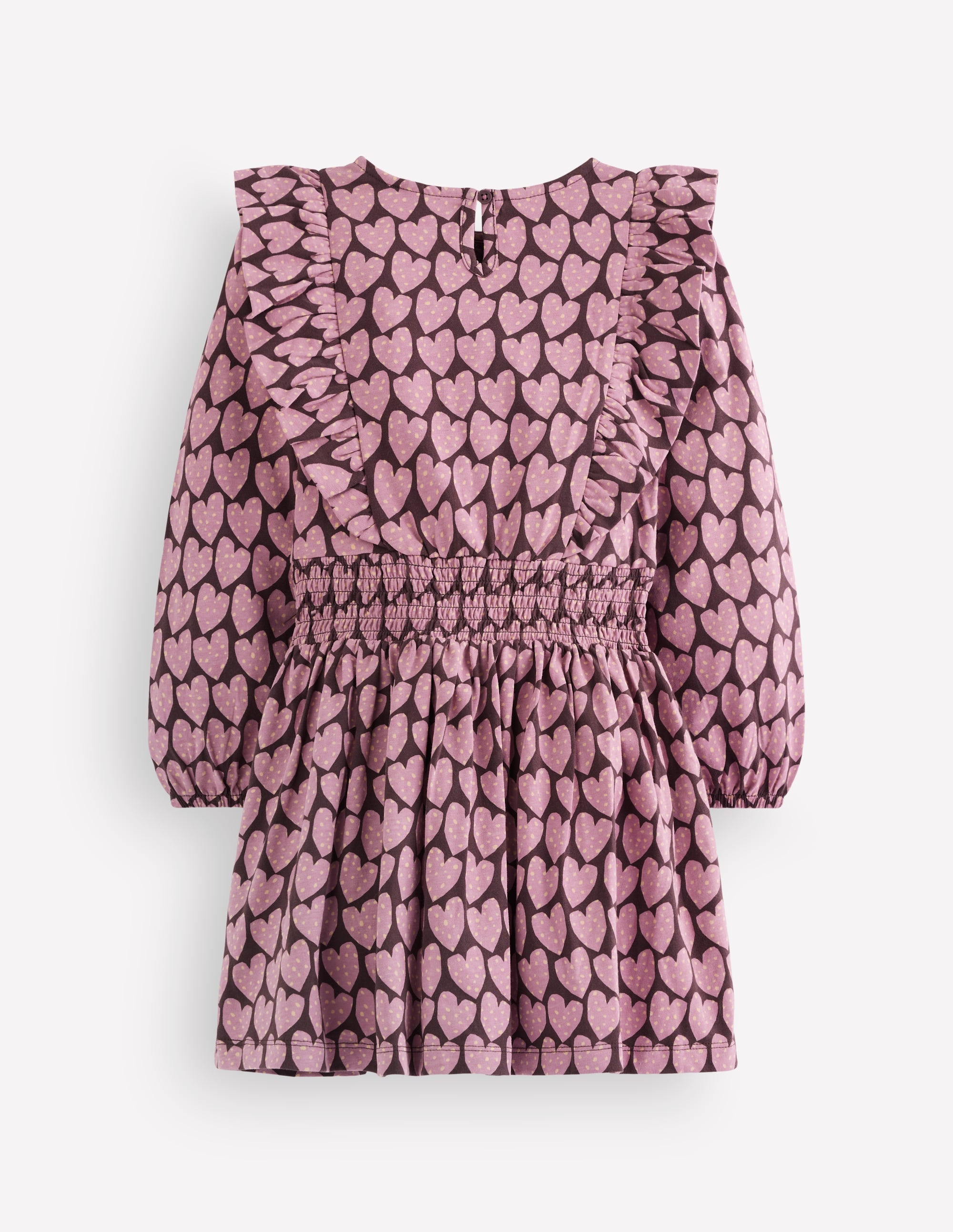 Suki Gerafftes Jerseykleid-Lila Herzen - Image 2