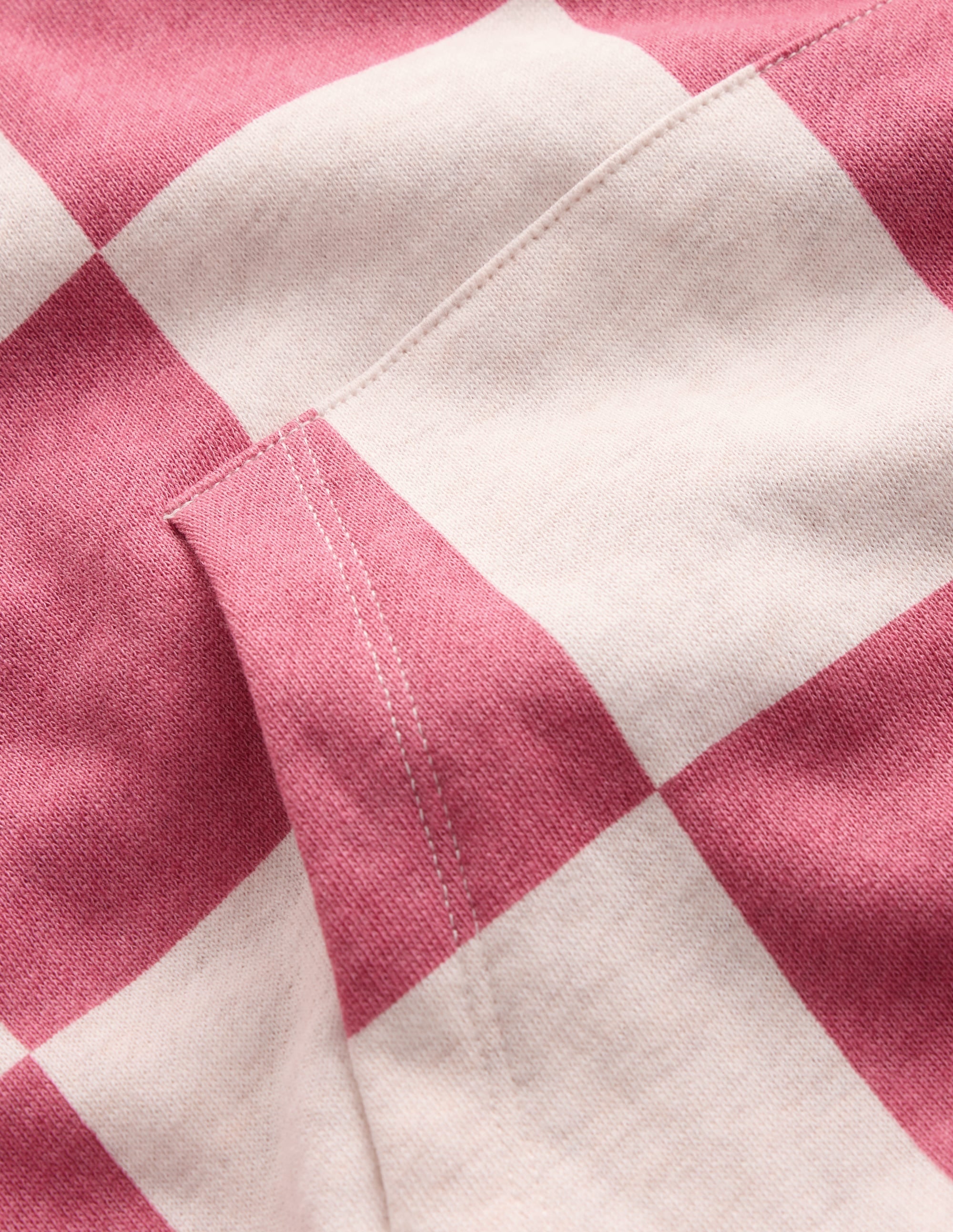 Kapuzenpullover mit lustigem Muster-Rosa Schachbrettmuster - Image 3