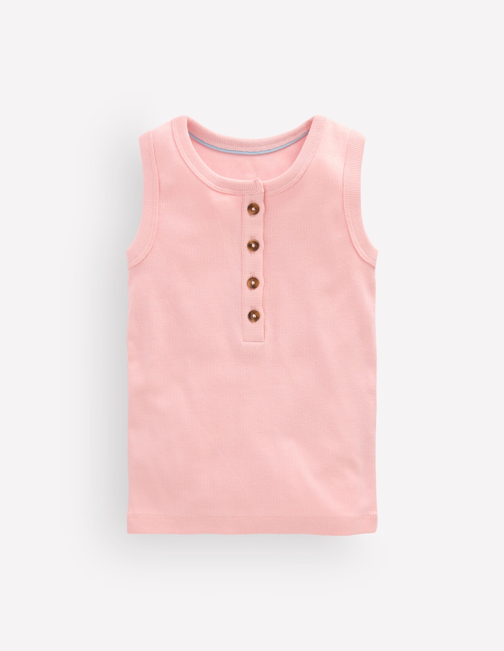 Geripptes Henley-Top-Kreiderosa - Image 1