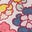 Robe tissée froncée-Motif petites fleurs multi