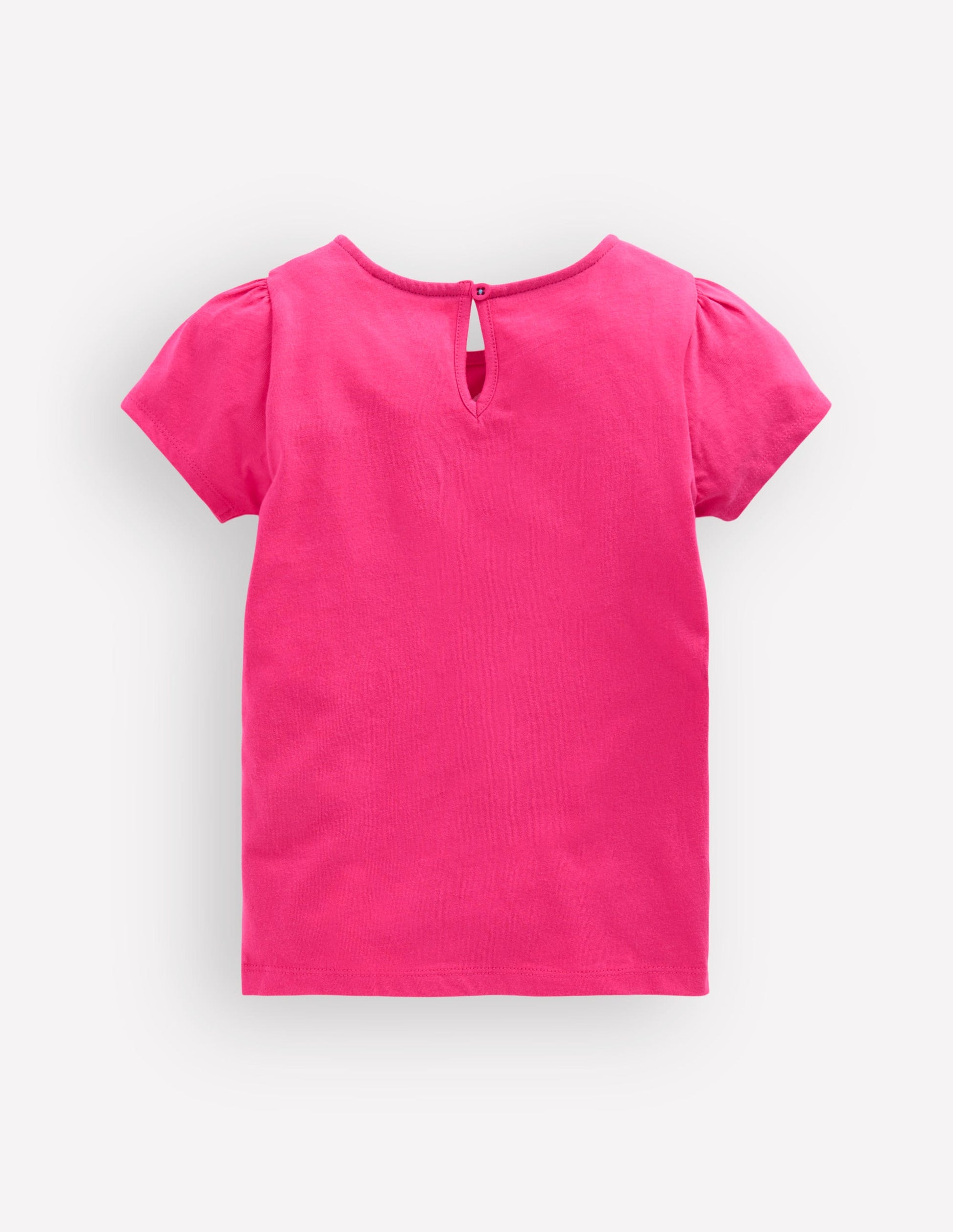 Oberteil mit Puffärmeln und Superstich-Himbeerrosa Leopardenmuster-2