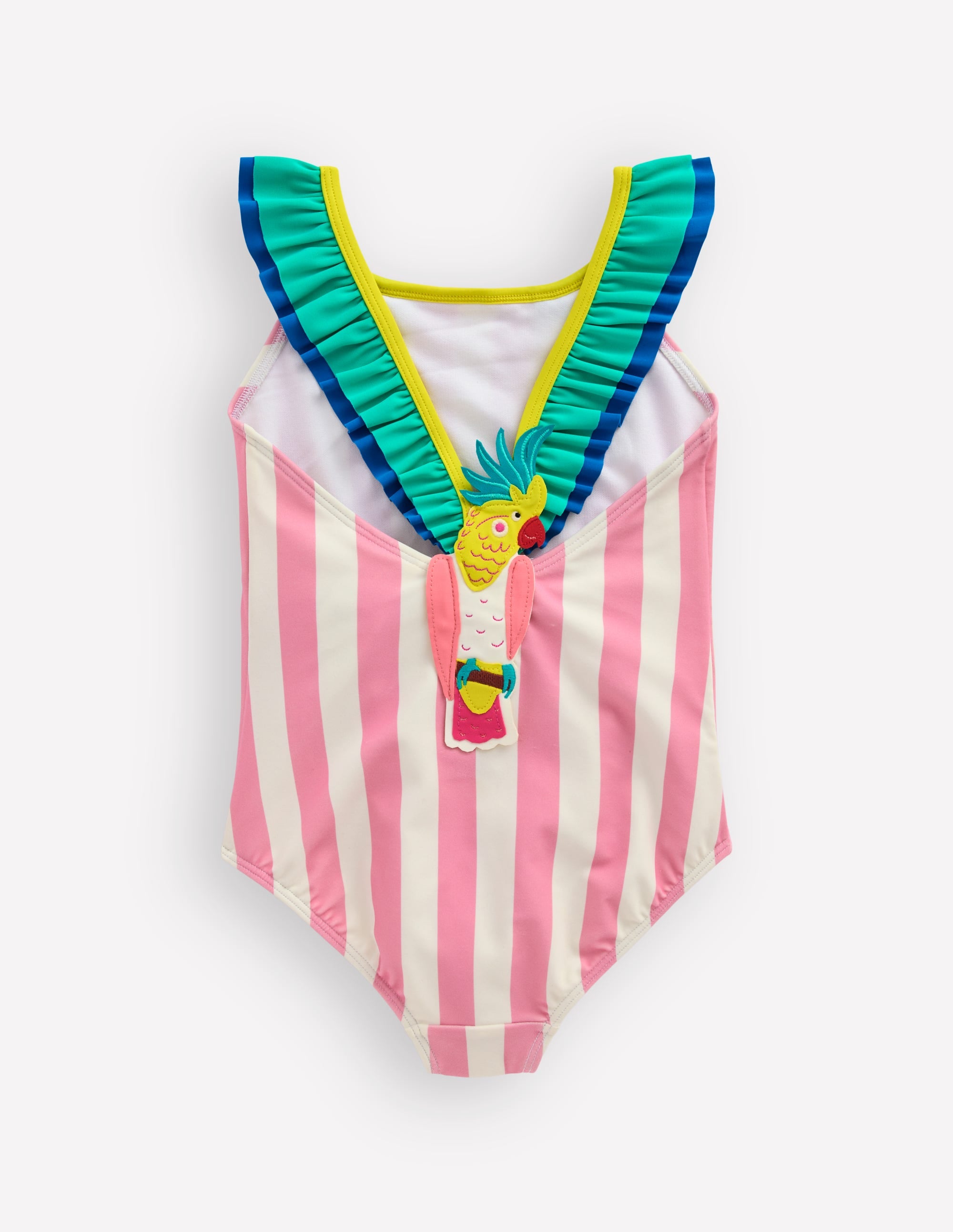 Hallie Frill Strap Swimsuit-Formica Pink Parrot - Image 4