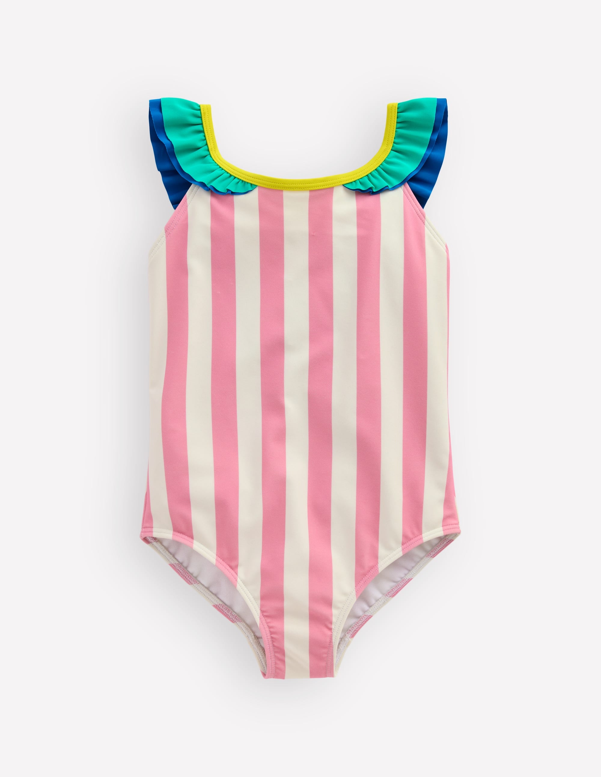 Hallie Frill Strap Swimsuit-Formica Pink Parrot - Image 3