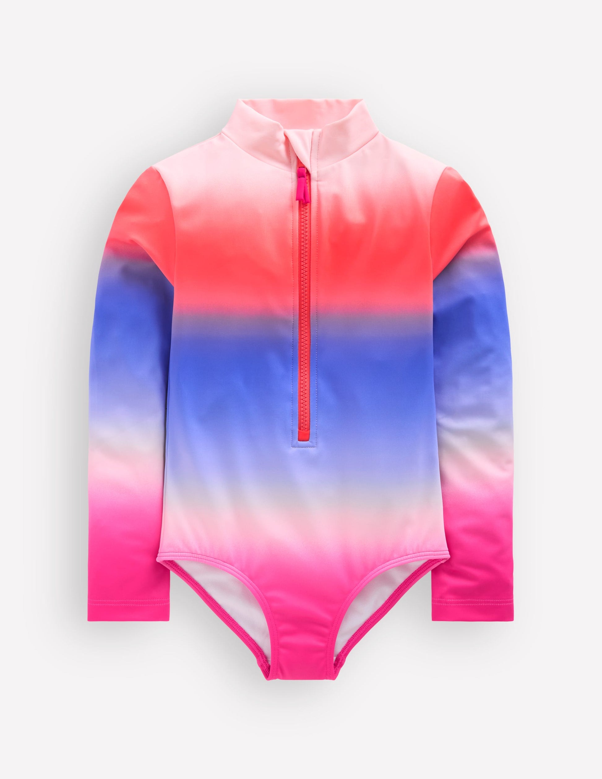 Badeanzug mit langen Ärmeln-Bunt Ombré-3