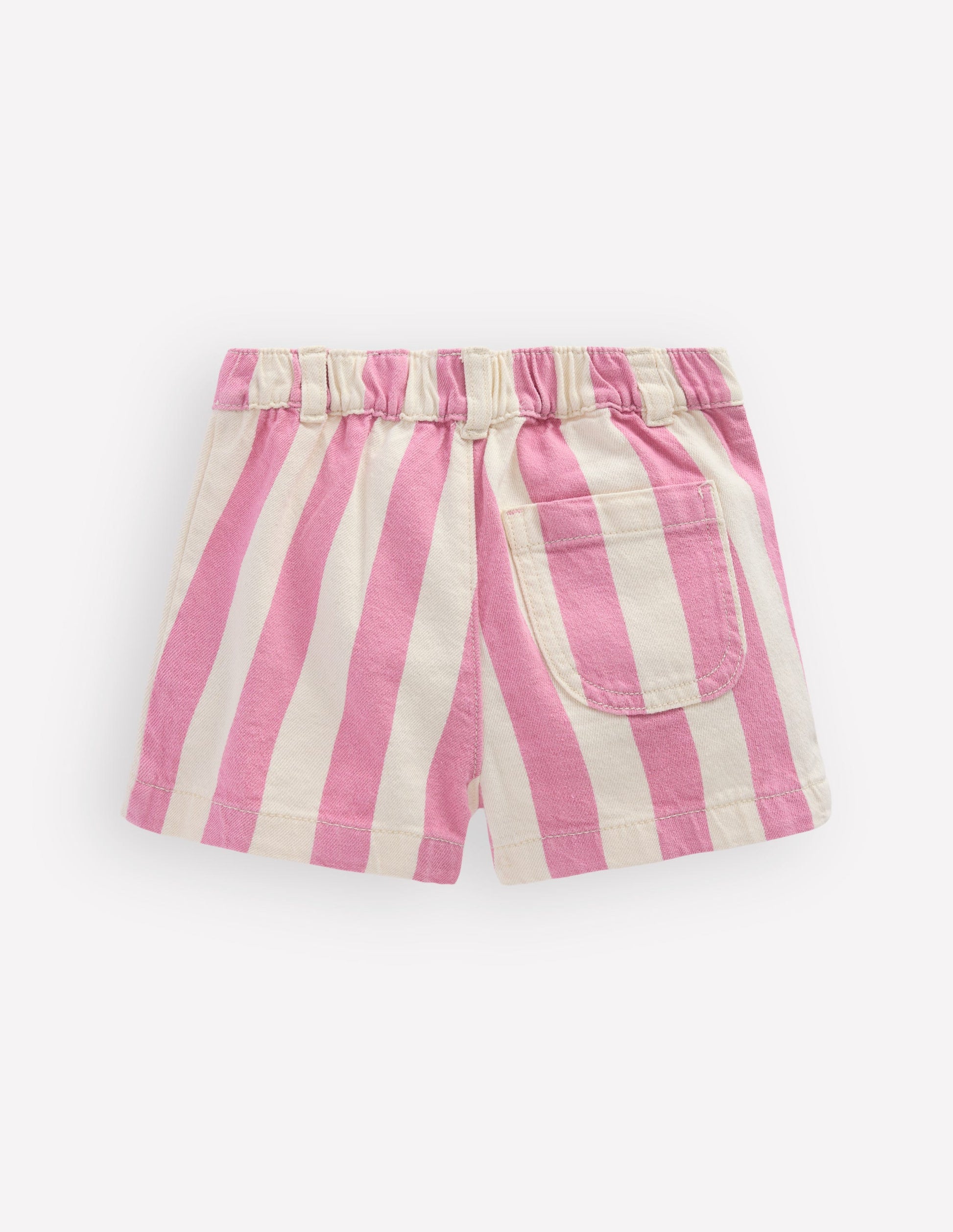 Shorts mit aufgesetzten Taschen-Rosa mit Streifen-2