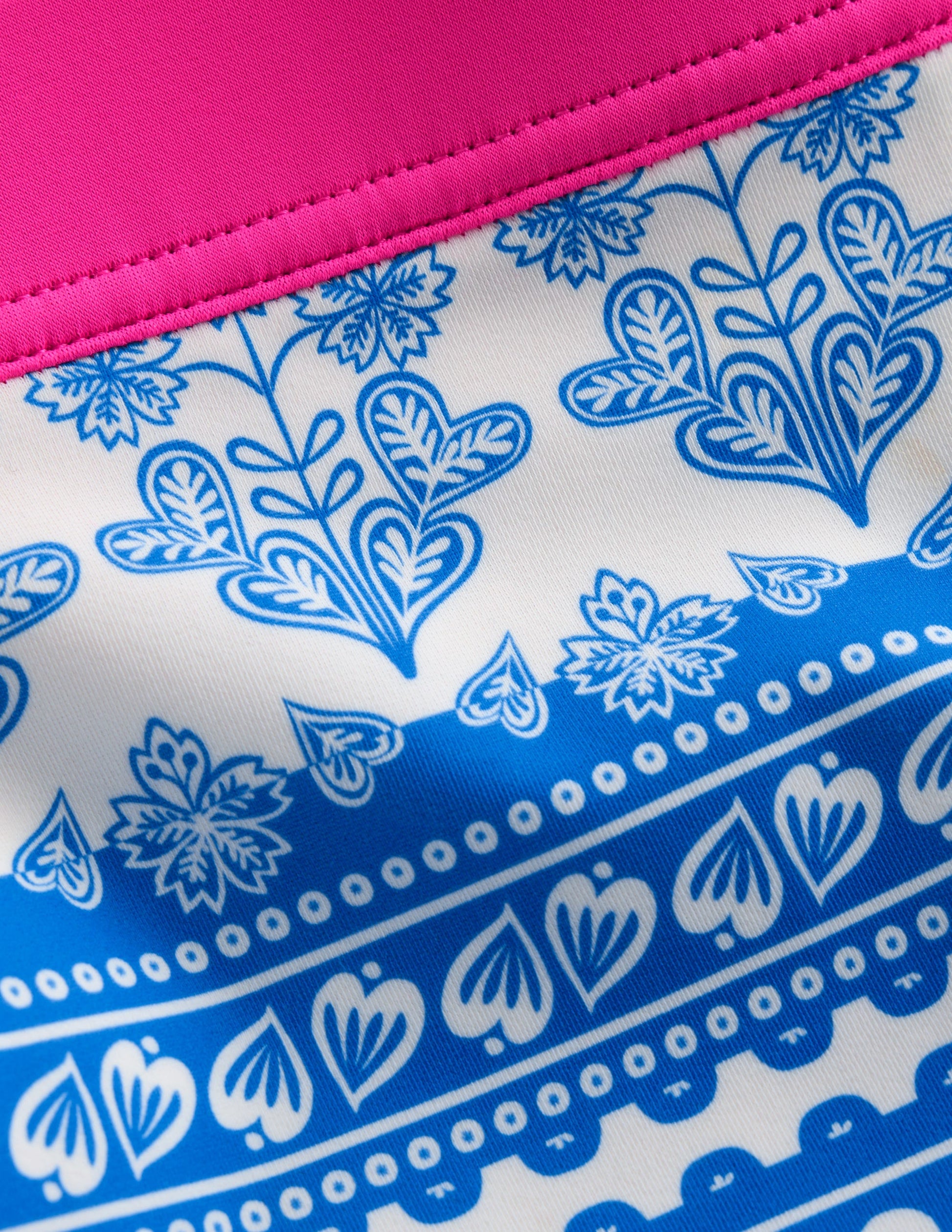 Gemusterte Badeshorts-Azurblau Holzblock-3