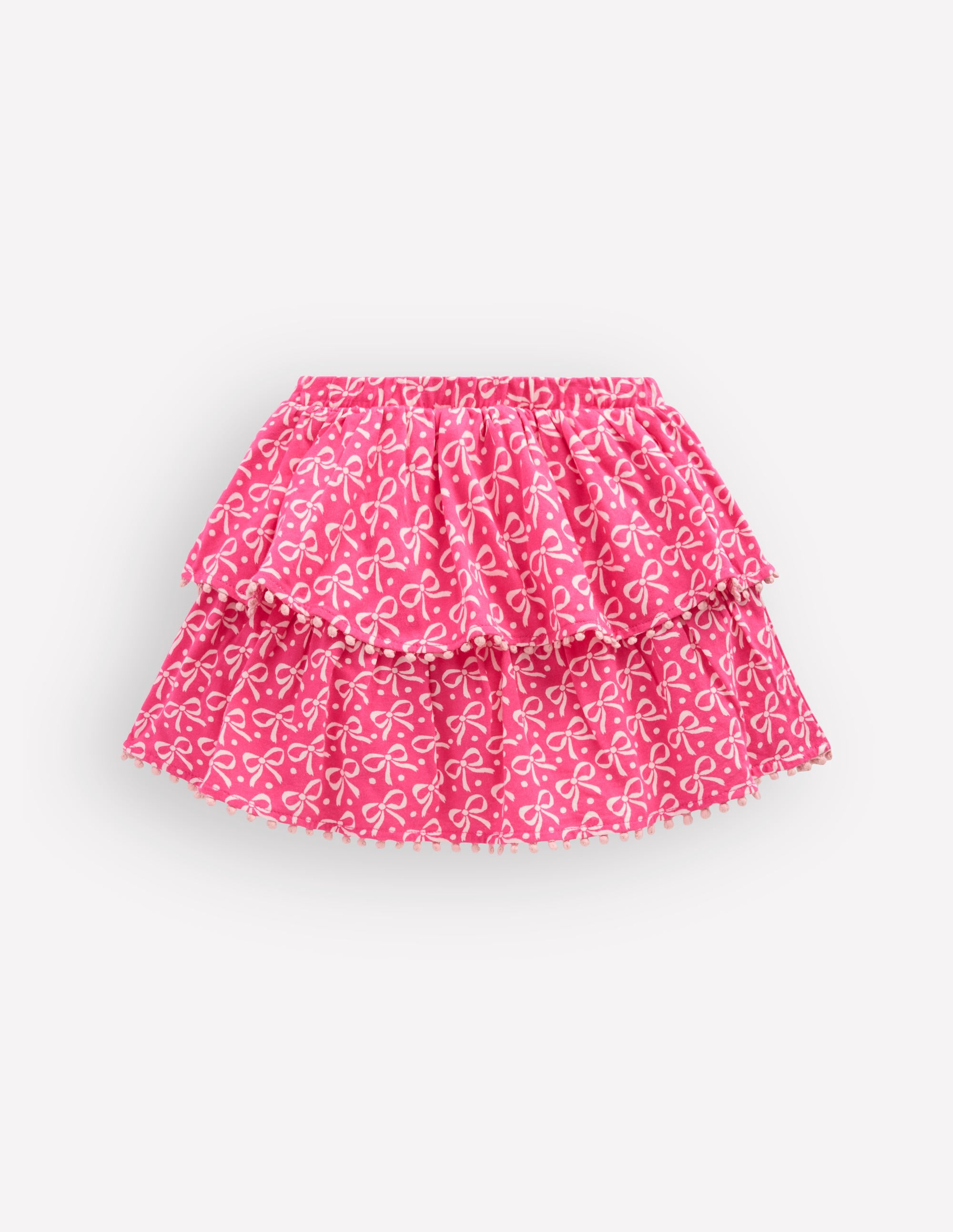 Jersey-Skort mit Rüschen-Rosa Schleife - Image 2