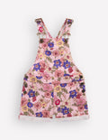 Kurze Latzhose-Rosa Blumenmuster Blüten