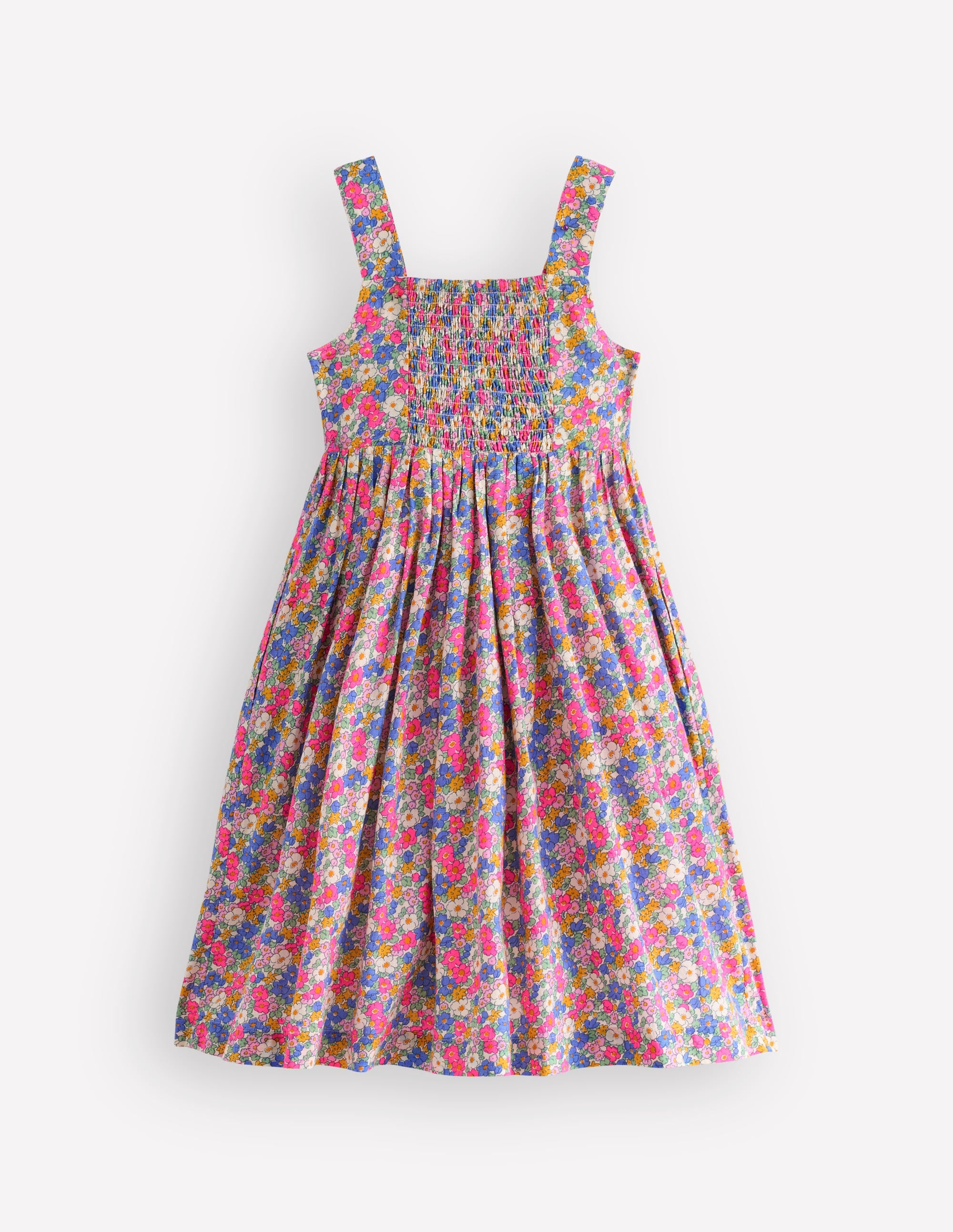 Remy Kleid mit durchgehender Knopfleiste-Rosa, Filigranes Blumenmuster - Image 2