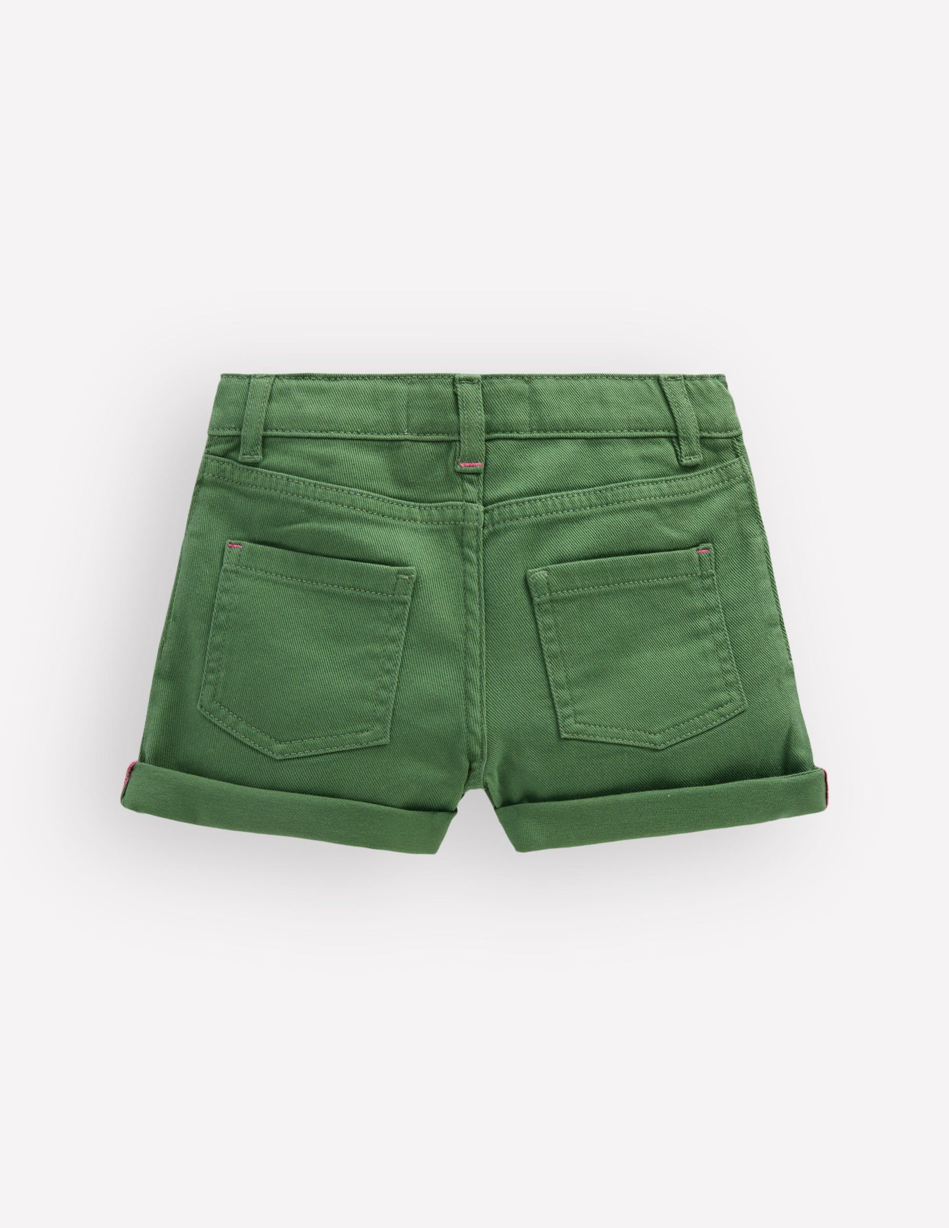 Jeansshorts-Dunkles Teichgrün-2