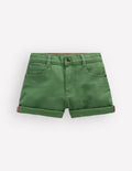 Short en jean-Vert étang profond