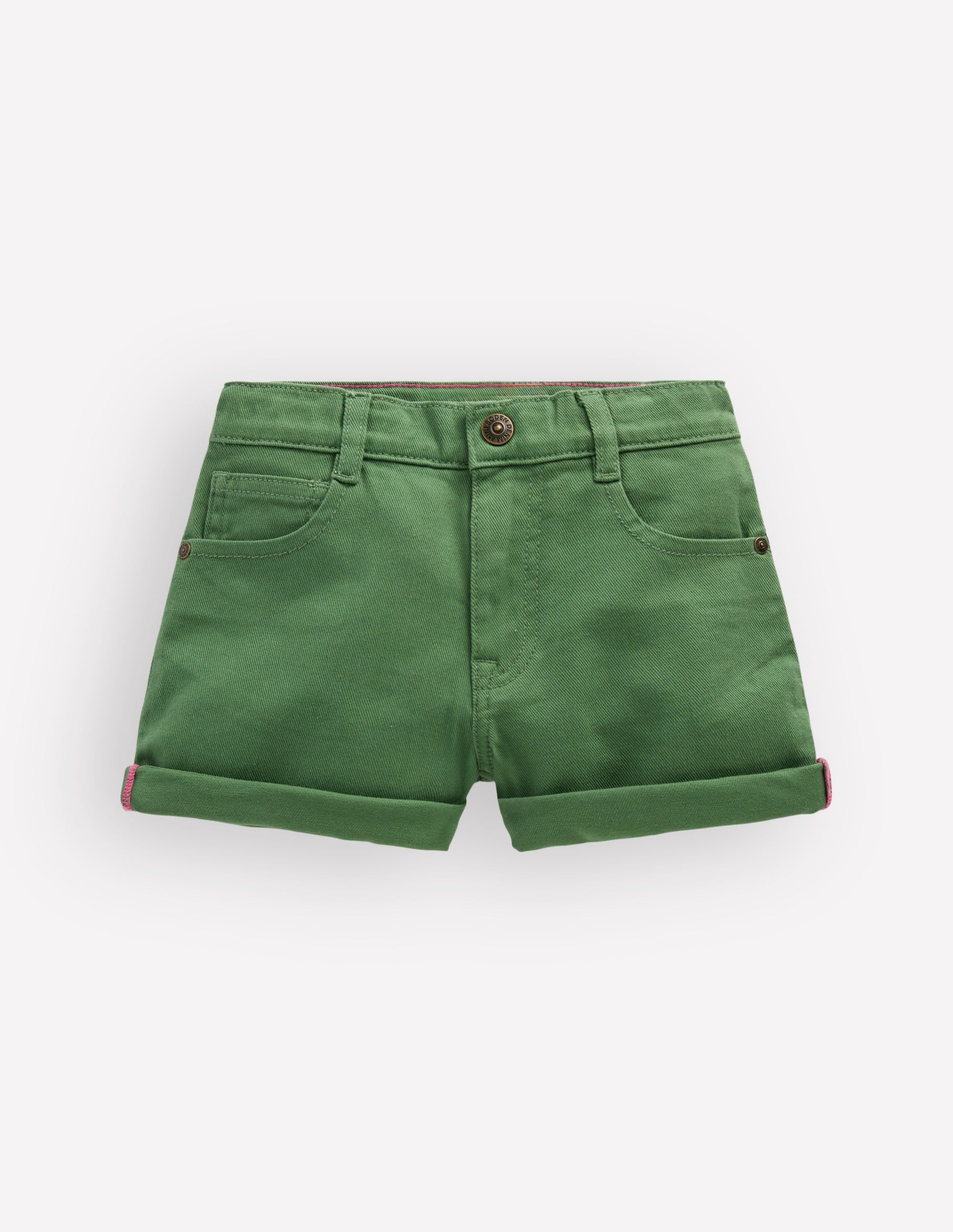 Jeansshorts-Dunkles Teichgrün - Image 1