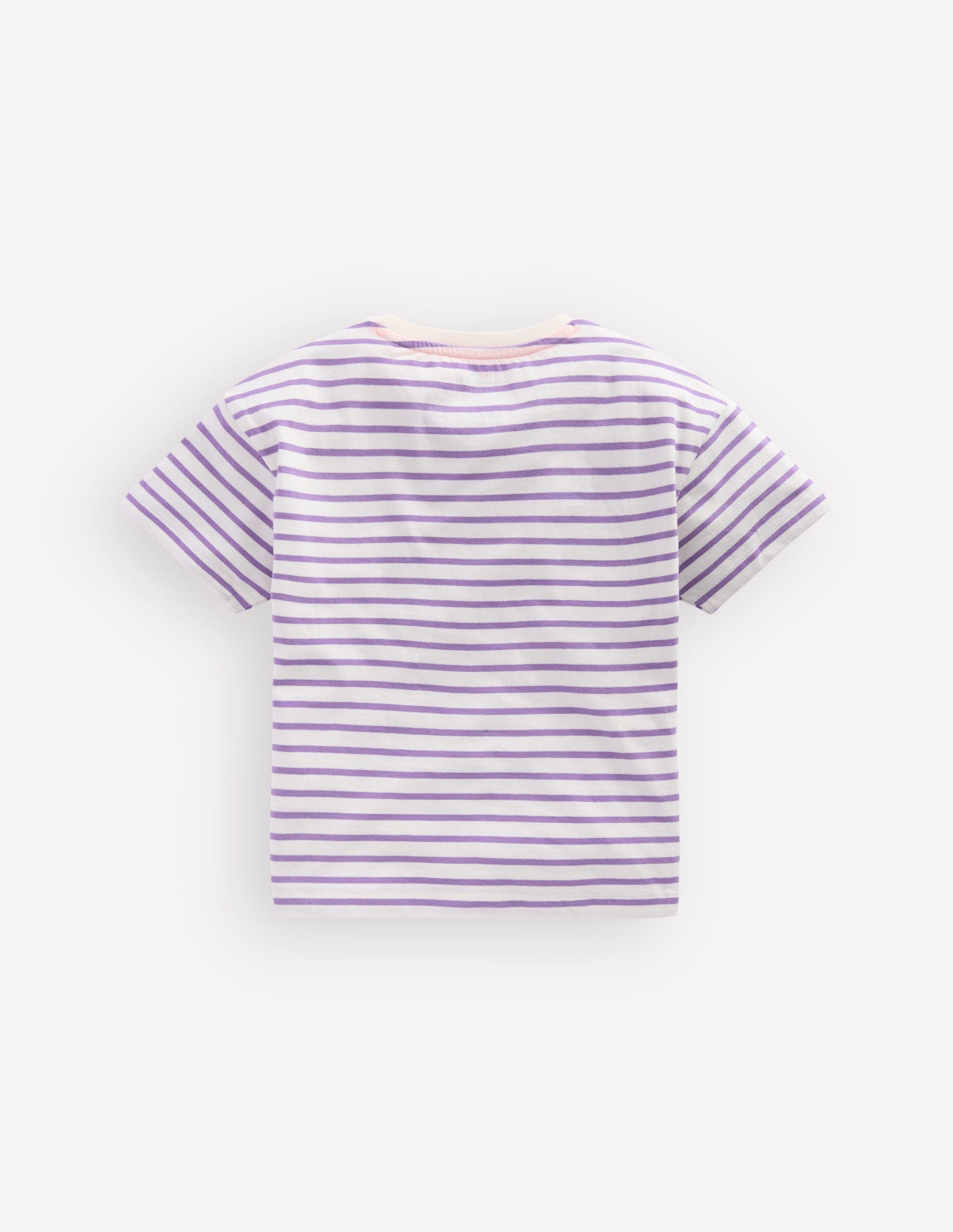 Lockeres T-Shirt mit Applikation-Asternlila/Naturweiß Schuhe-2