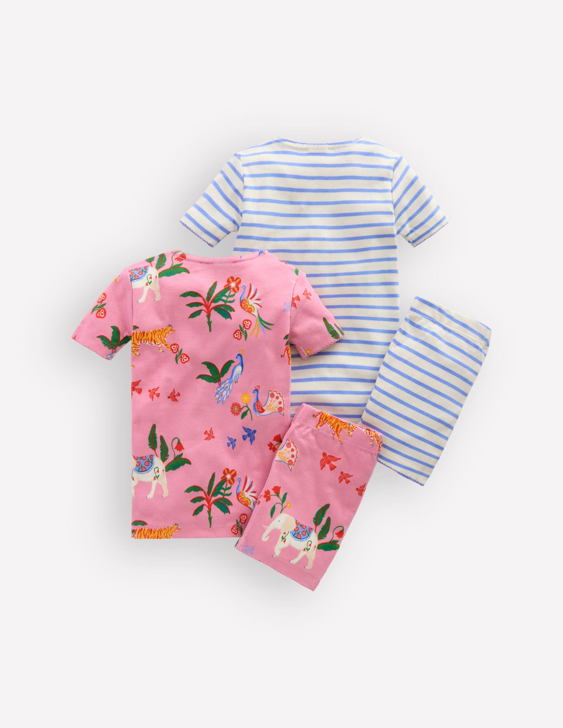 Kurze Schlafanzüge im Doppelpack-Rosa, Einhorn-2