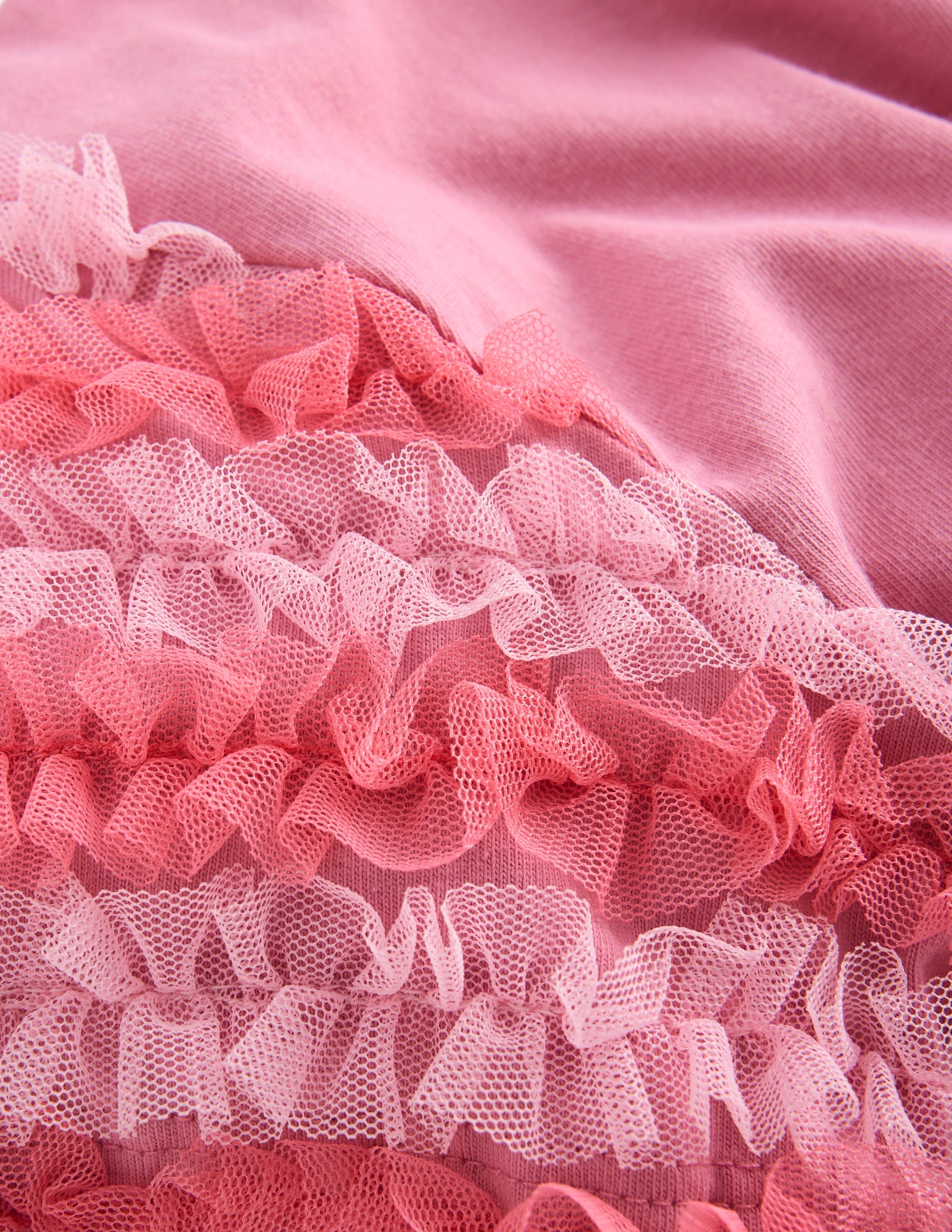 Originelles Tülloberteil-Rosa Schleier - Image 4
