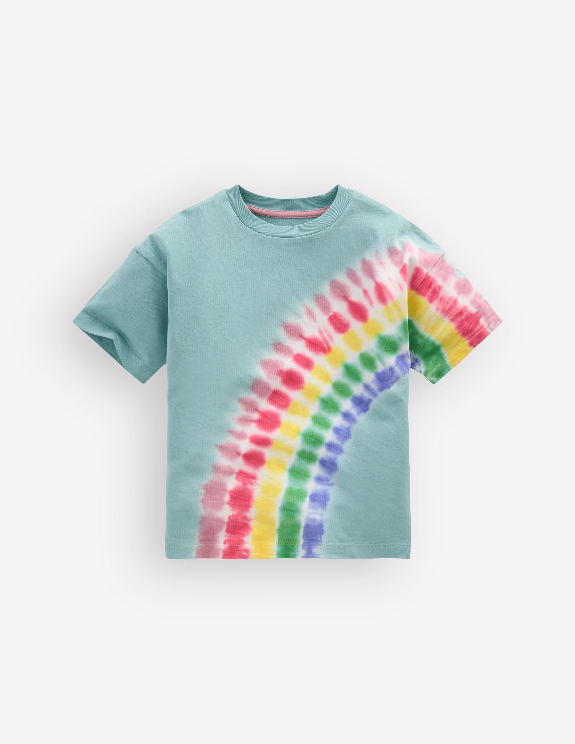 Oberteil mit Batikmuster und Logo-Morgenblau Regenbogen - Image 1