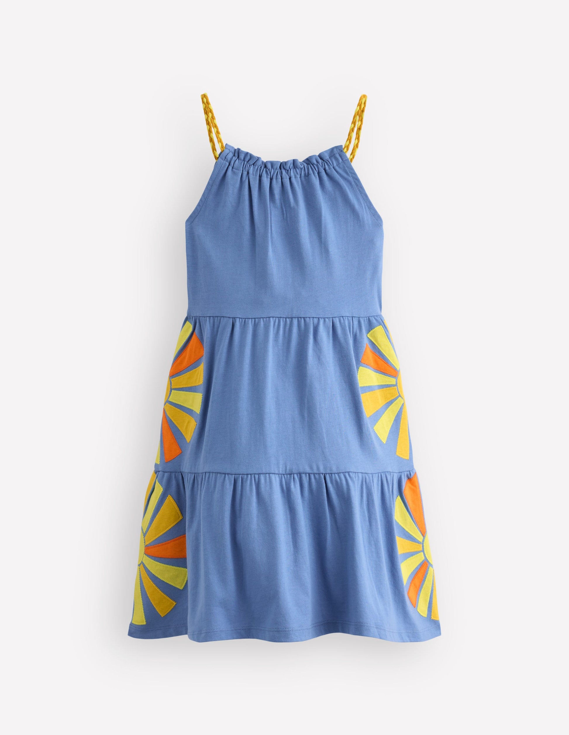 Enola Jerseykleid mit Applikation-Salzblau Sonnenstrahlen-3